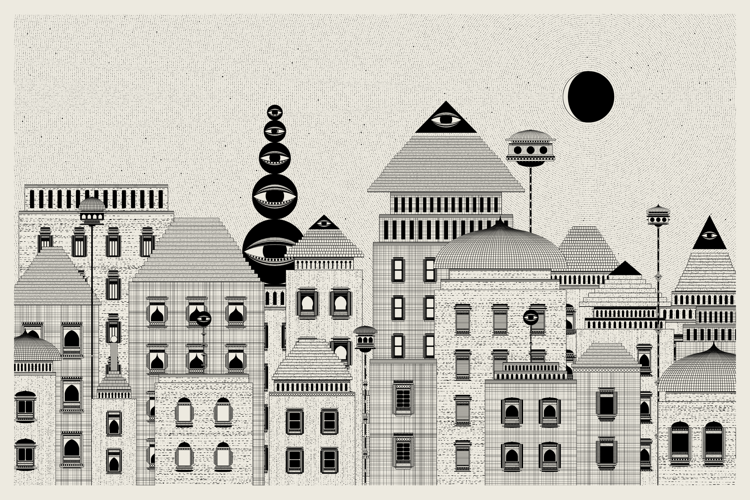 Art Blocks - Art Blocks v2 - Alan Ki Aankhen #107 - NFT # 333000107