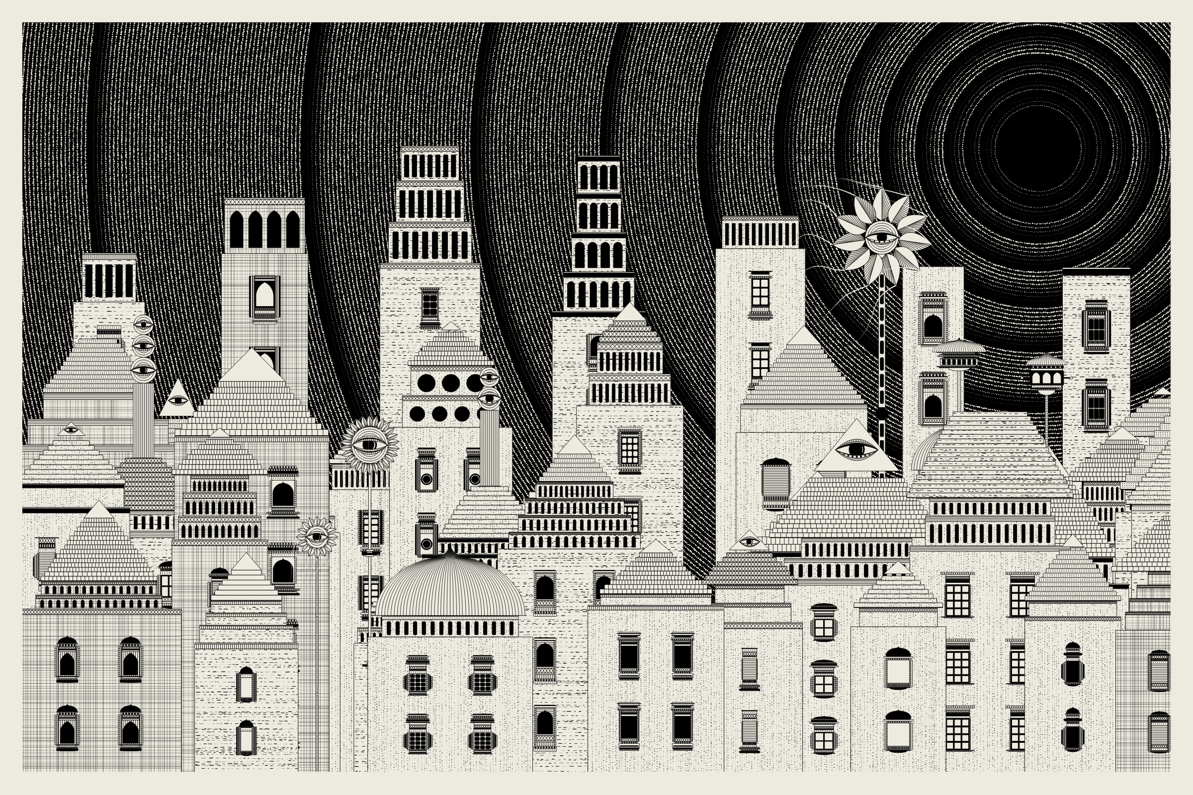 Art Blocks - Art Blocks v2 - Alan Ki Aankhen #114 - NFT # 333000114