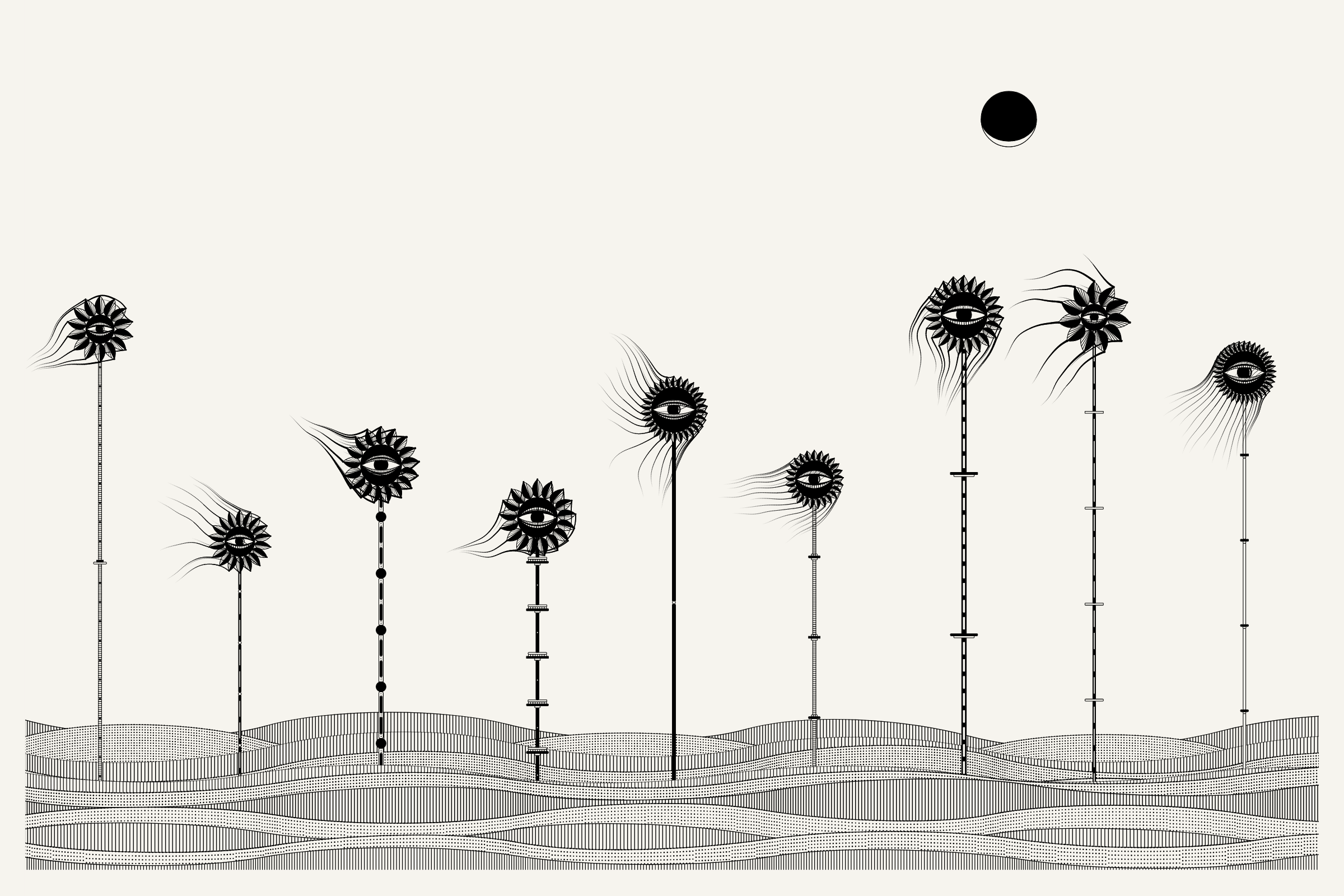 Art Blocks - Art Blocks v2 - Alan Ki Aankhen #115 - NFT # 333000115