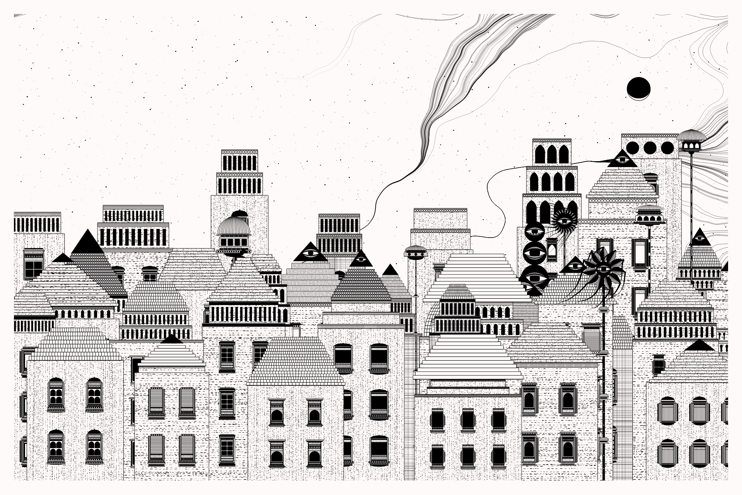 Art Blocks - Art Blocks v2 - Alan Ki Aankhen #117 - NFT # 333000117