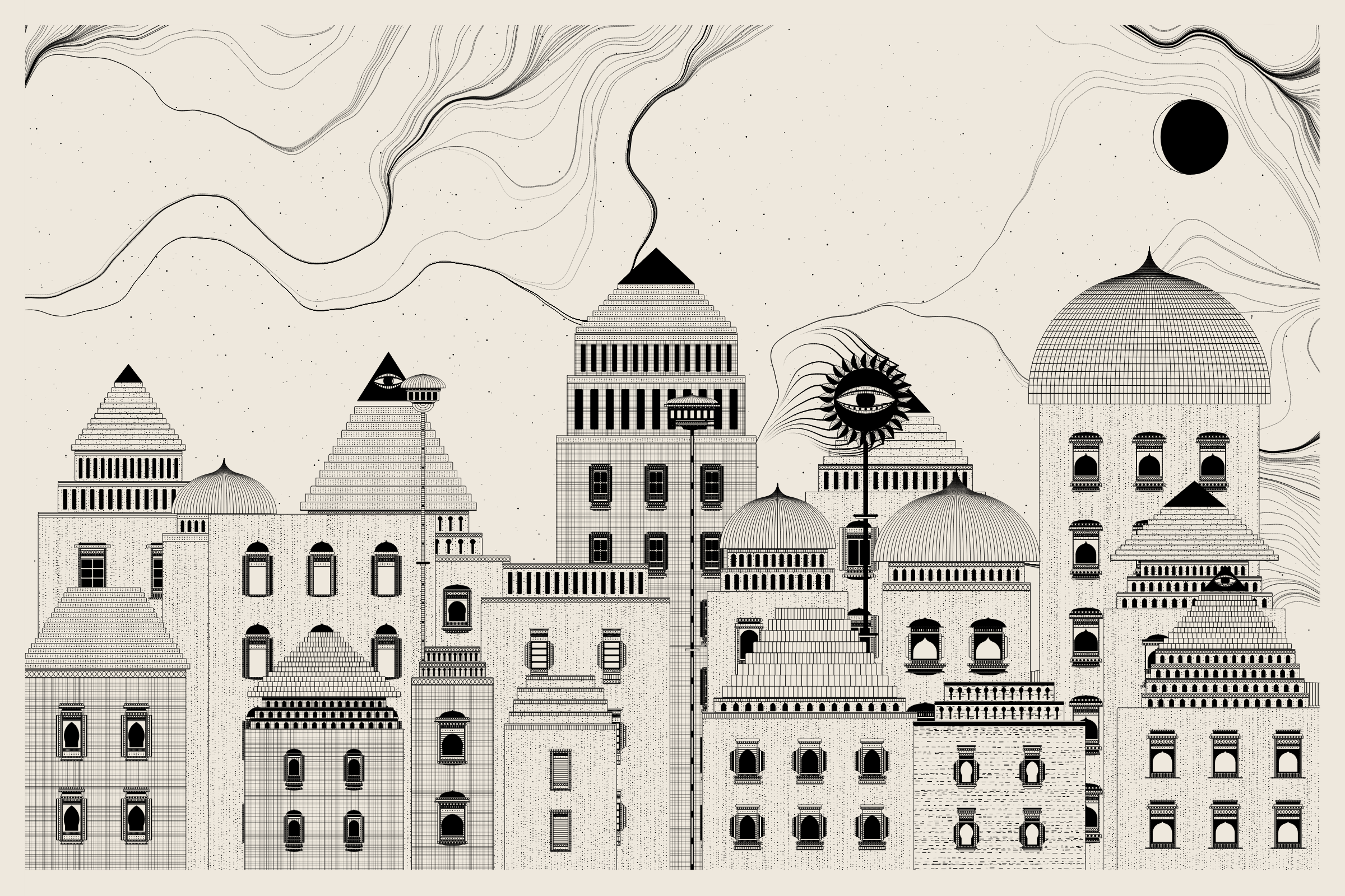 Art Blocks - Art Blocks v2 - Alan Ki Aankhen #122 - NFT # 333000122