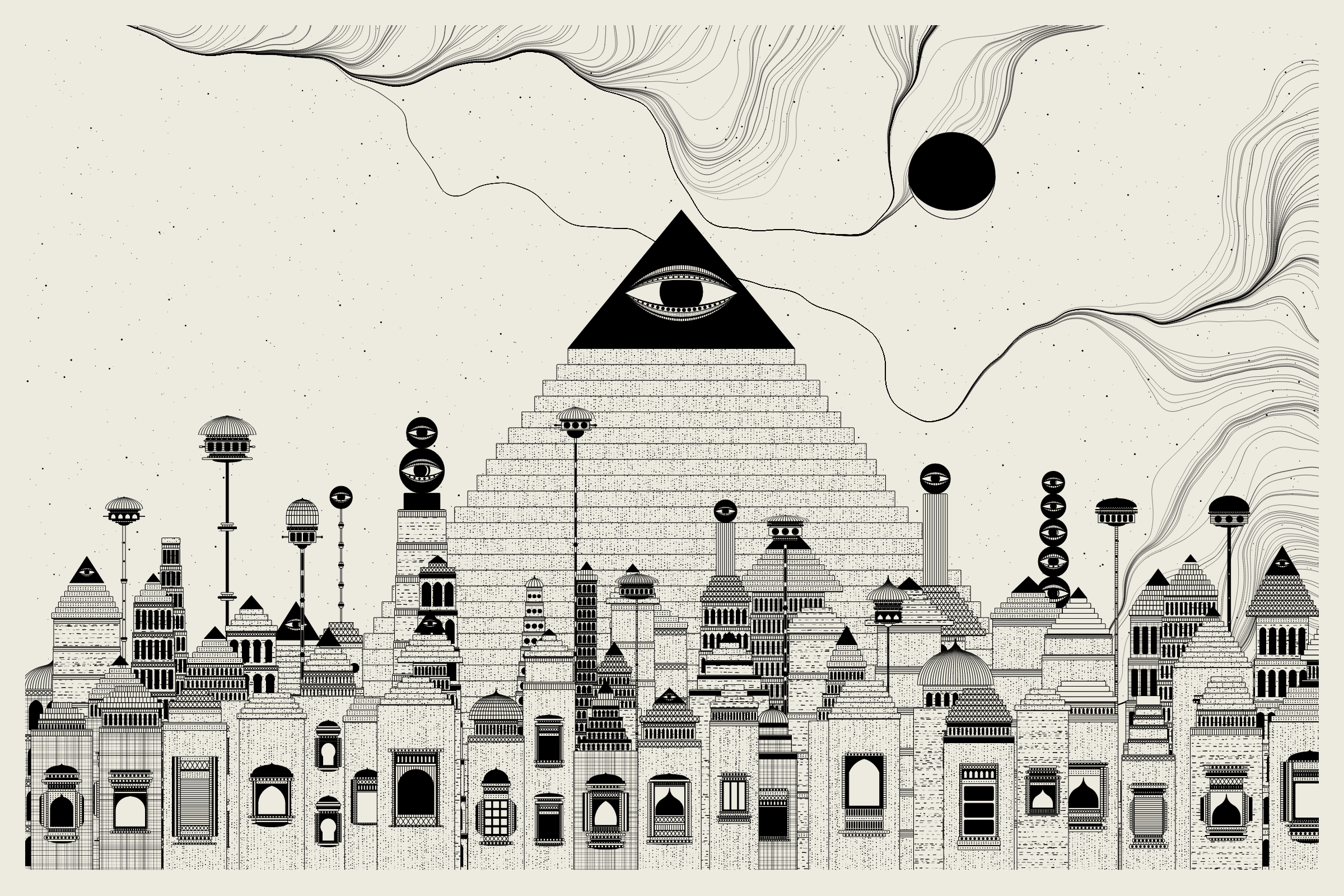 Art Blocks - Art Blocks v2 - Alan Ki Aankhen #127 - NFT # 333000127