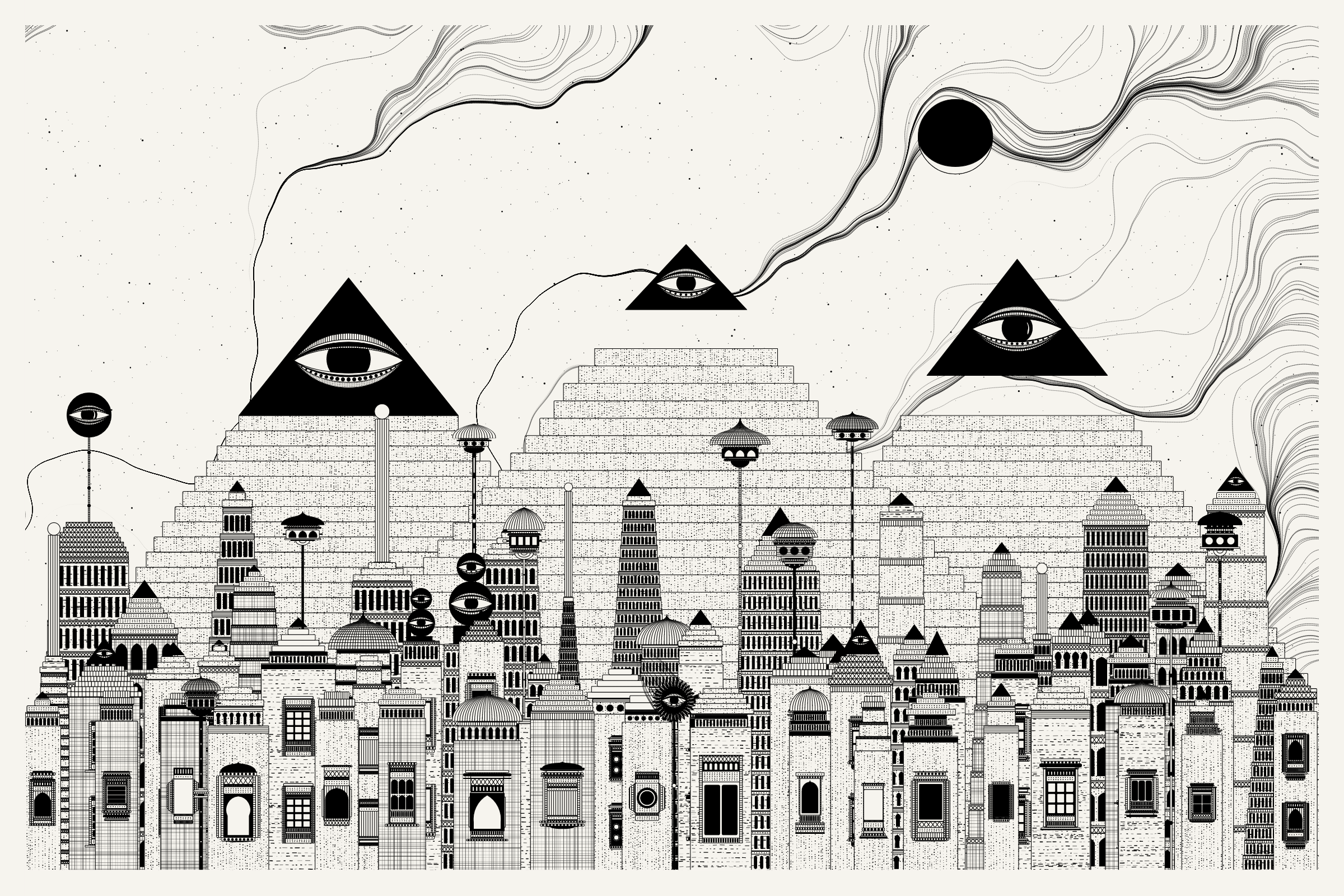 Art Blocks - Art Blocks v2 - Alan Ki Aankhen #147 - NFT # 333000147