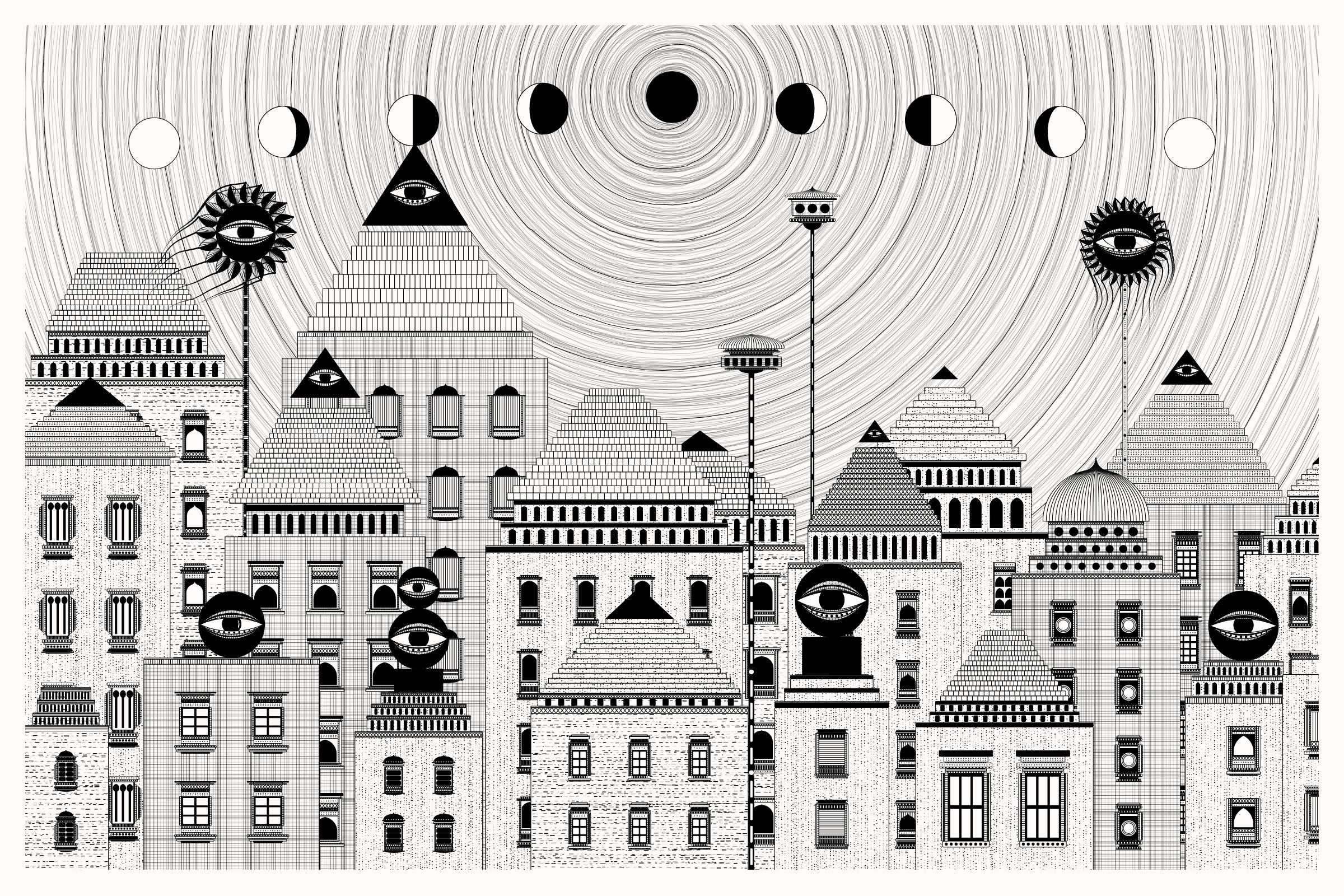 Art Blocks - Art Blocks v2 - Alan Ki Aankhen #153 - NFT # 333000153