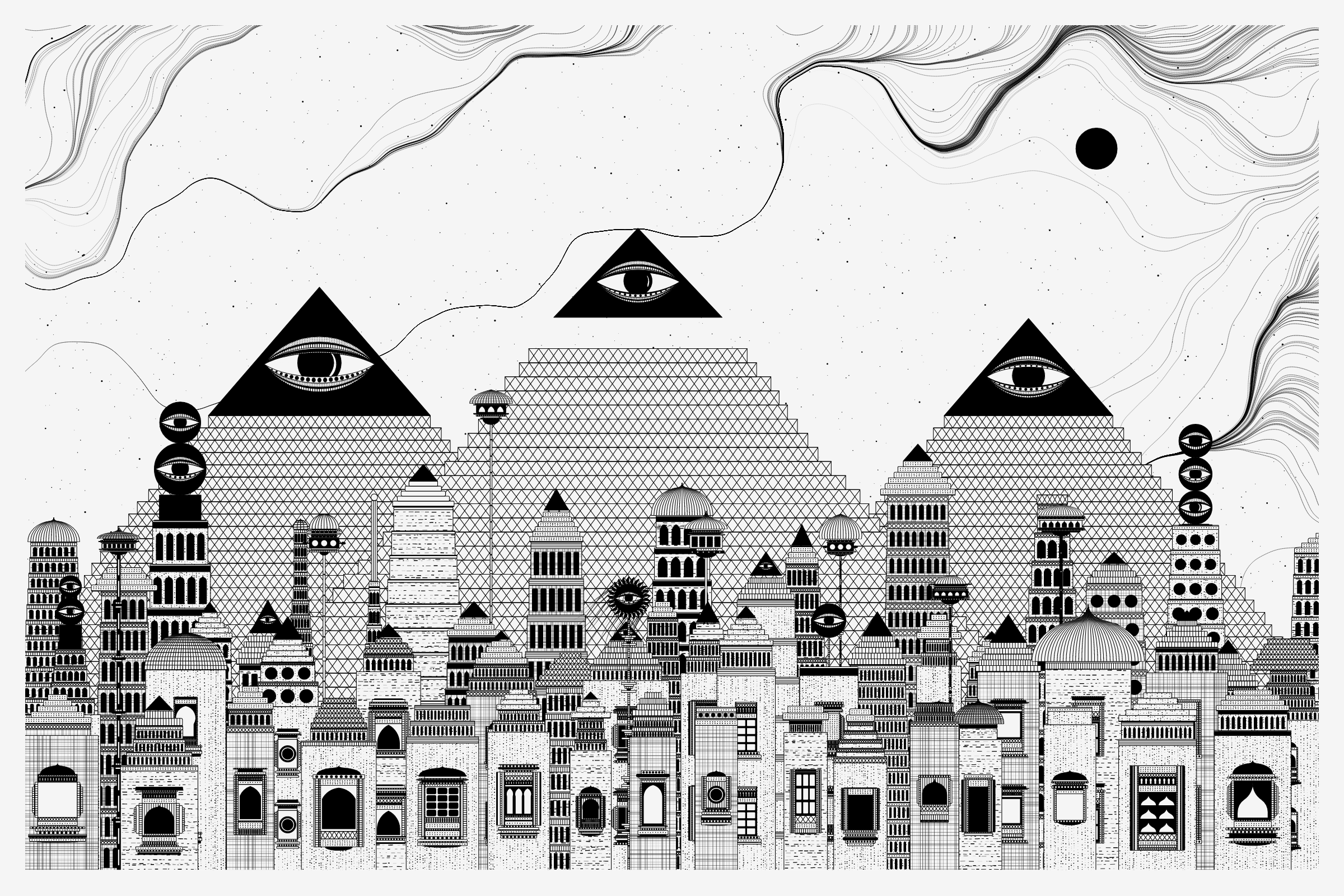 Art Blocks - Art Blocks v2 - Alan Ki Aankhen #166 - NFT # 333000166