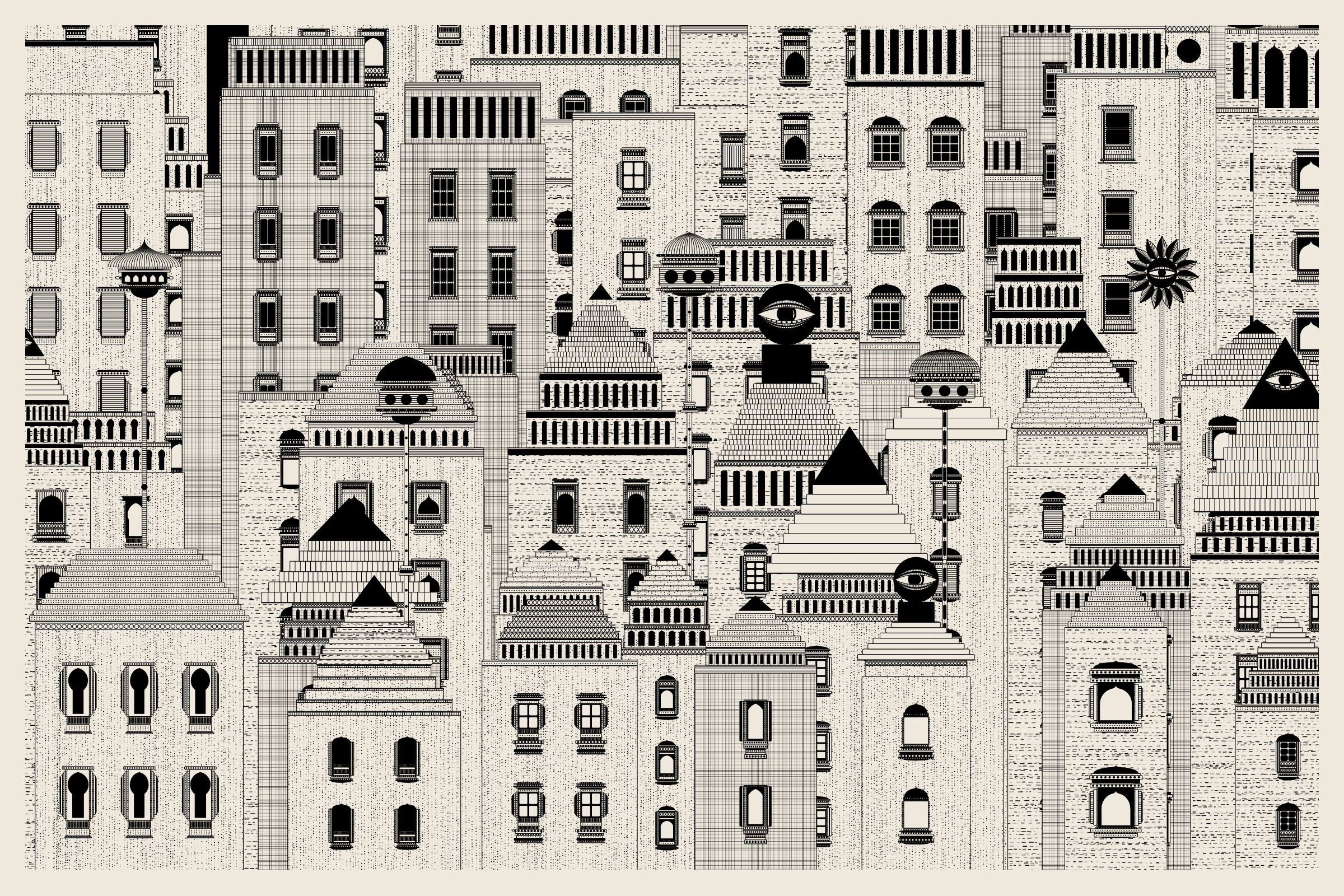 Art Blocks - Art Blocks v2 - Alan Ki Aankhen #185 - NFT # 333000185