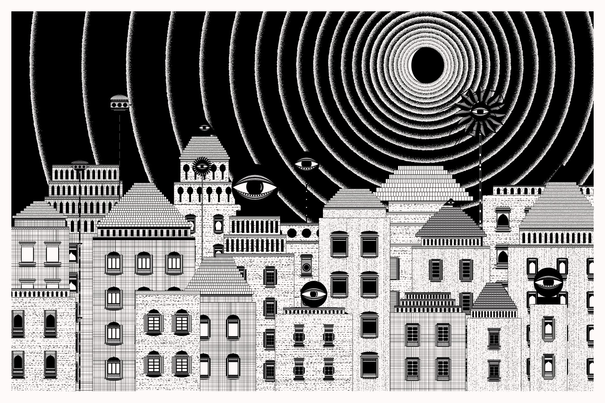 Art Blocks - Art Blocks v2 - Alan Ki Aankhen #195 - NFT # 333000195