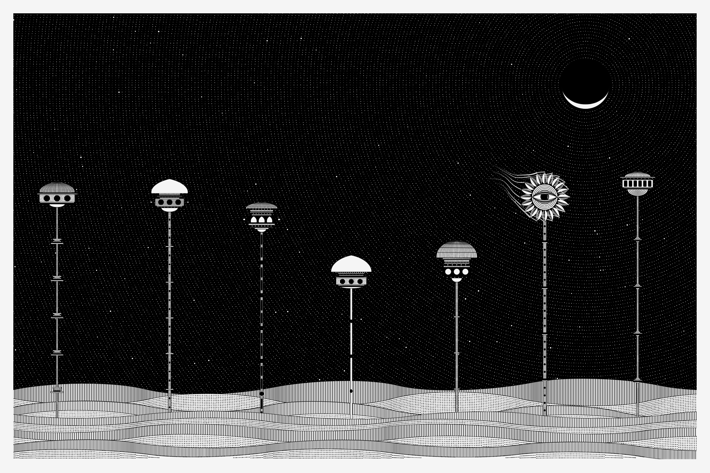 Art Blocks - Art Blocks v2 - Alan Ki Aankhen #196 - NFT # 333000196