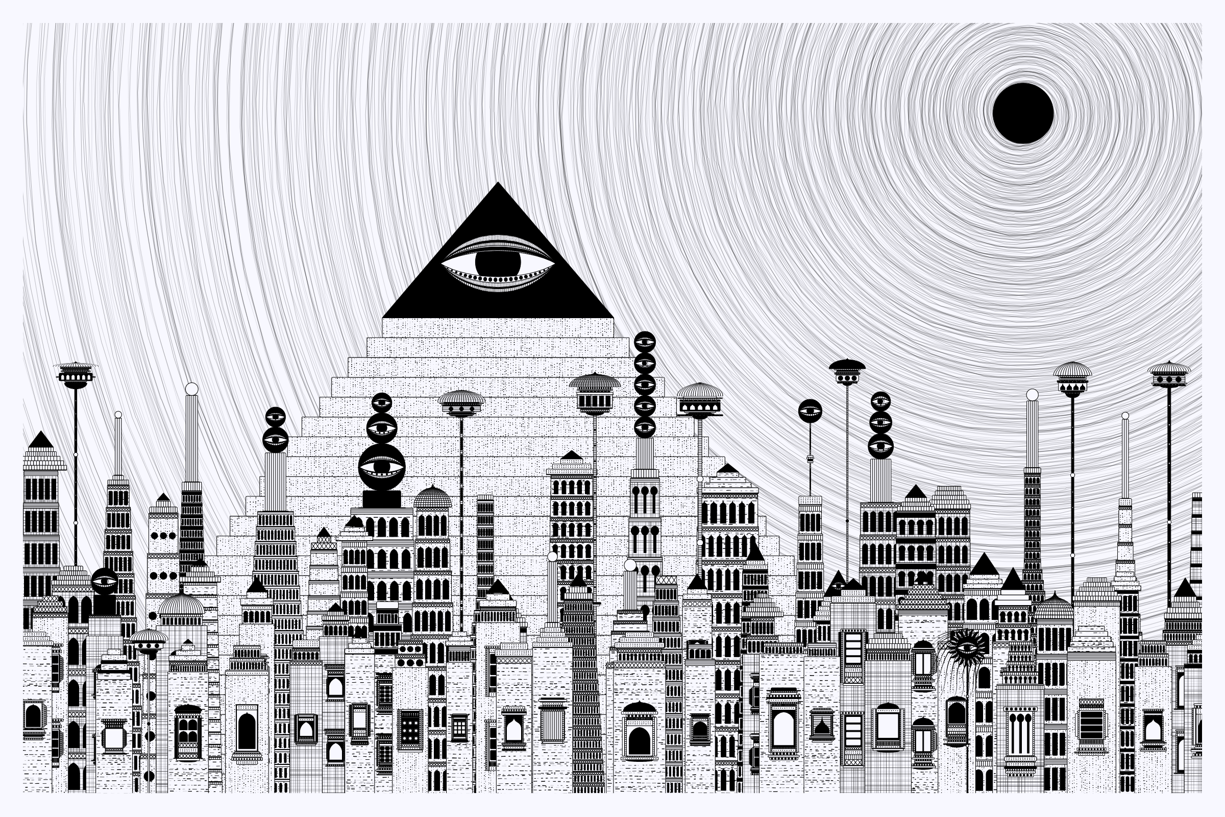 Art Blocks - Art Blocks v2 - Alan Ki Aankhen #198 - NFT # 333000198