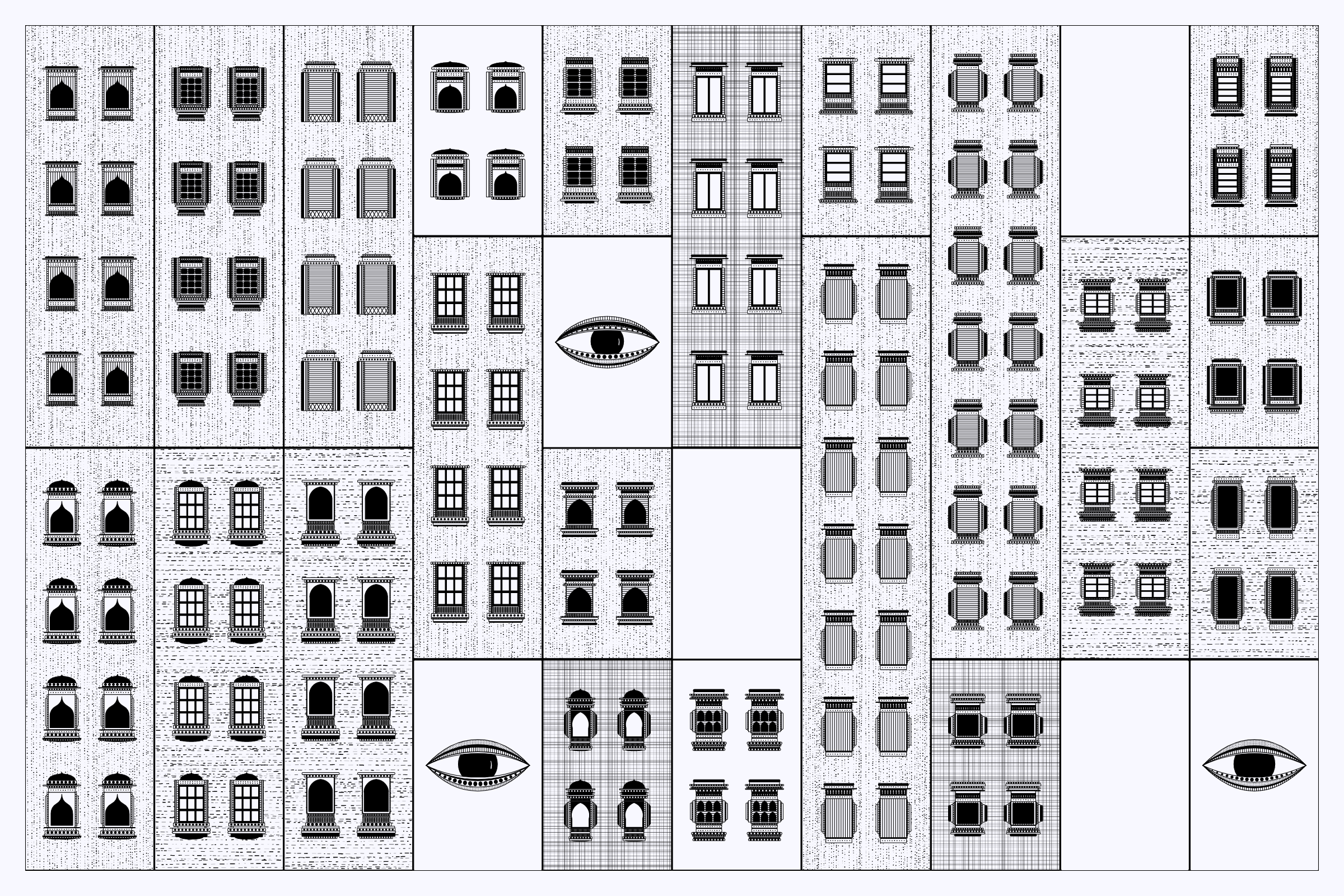 Art Blocks - Art Blocks v2 - Alan Ki Aankhen #206 - NFT # 333000206