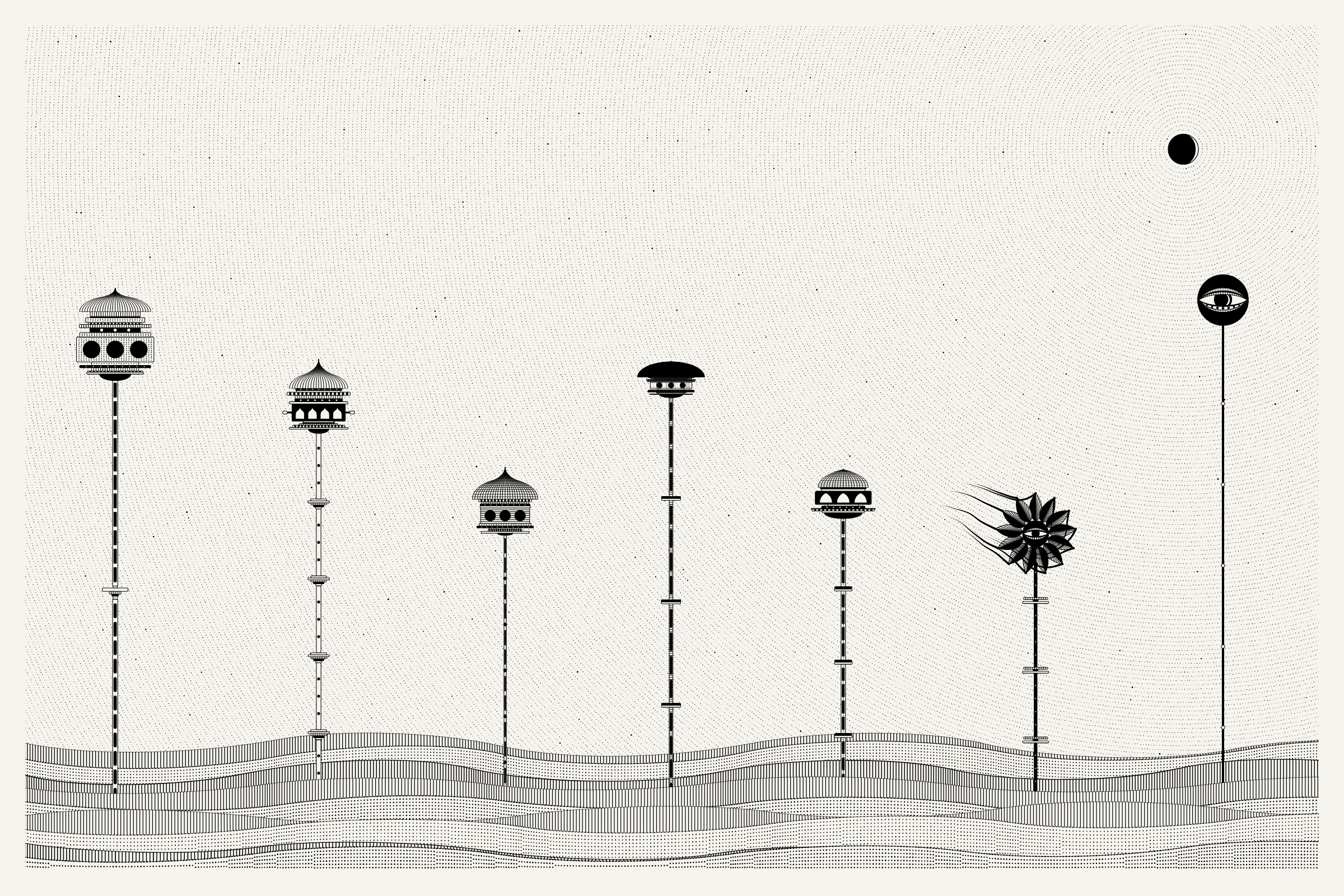 Art Blocks - Art Blocks v2 - Alan Ki Aankhen #207 - NFT # 333000207