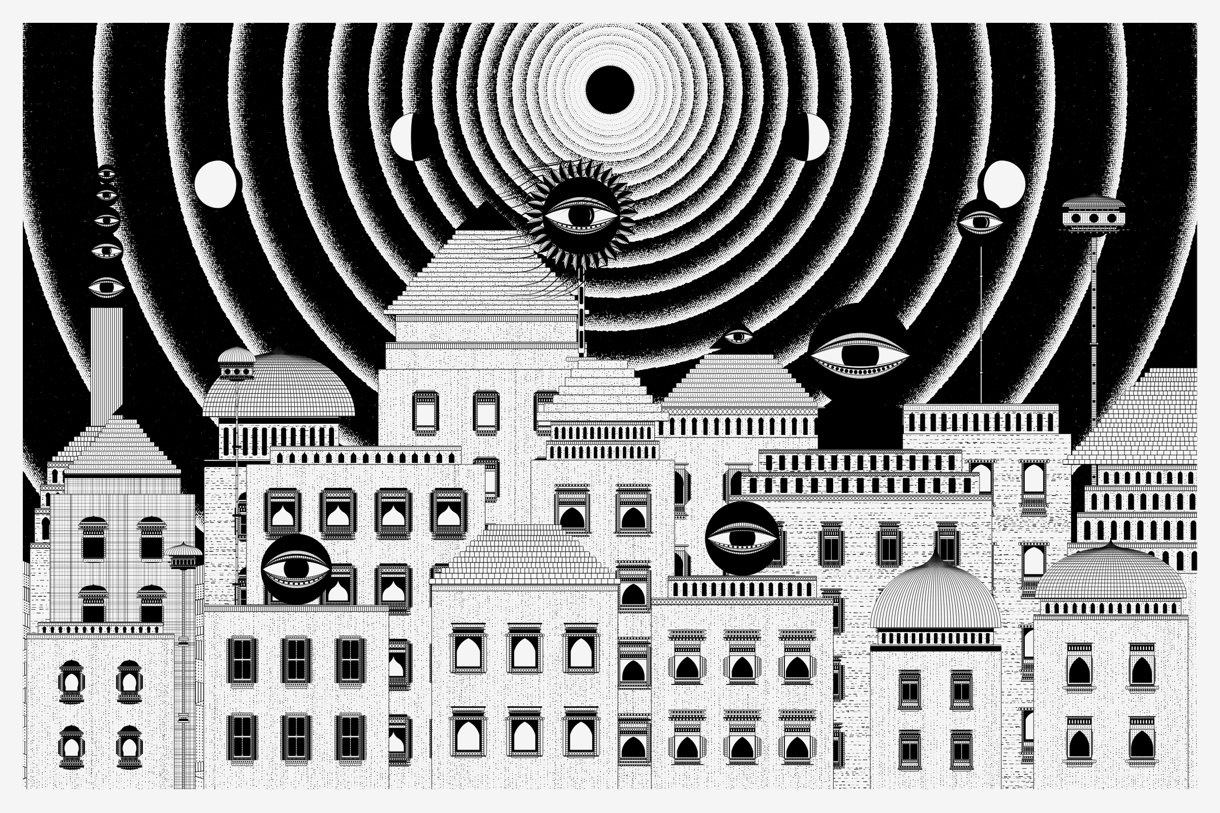 Art Blocks - Art Blocks v2 - Alan Ki Aankhen #208 - NFT # 333000208