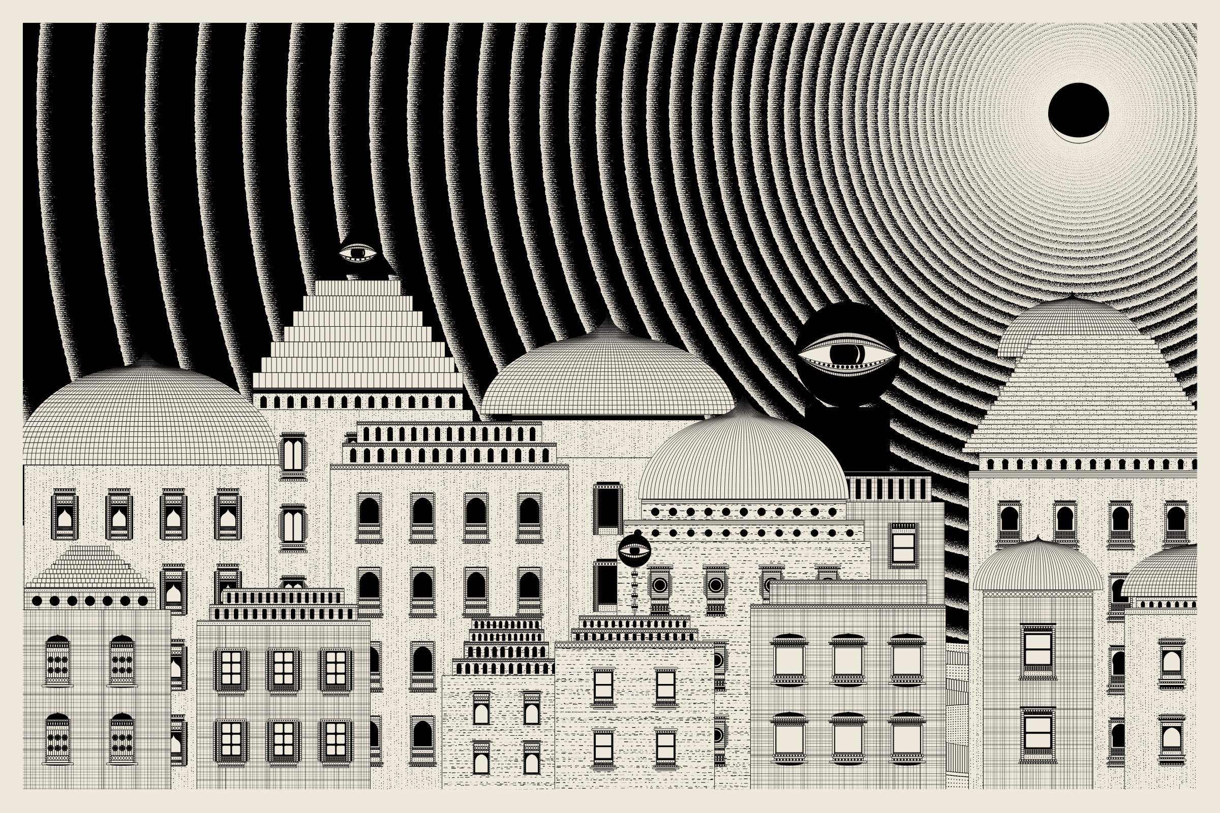 Art Blocks - Art Blocks v2 - Alan Ki Aankhen #210 - NFT # 333000210