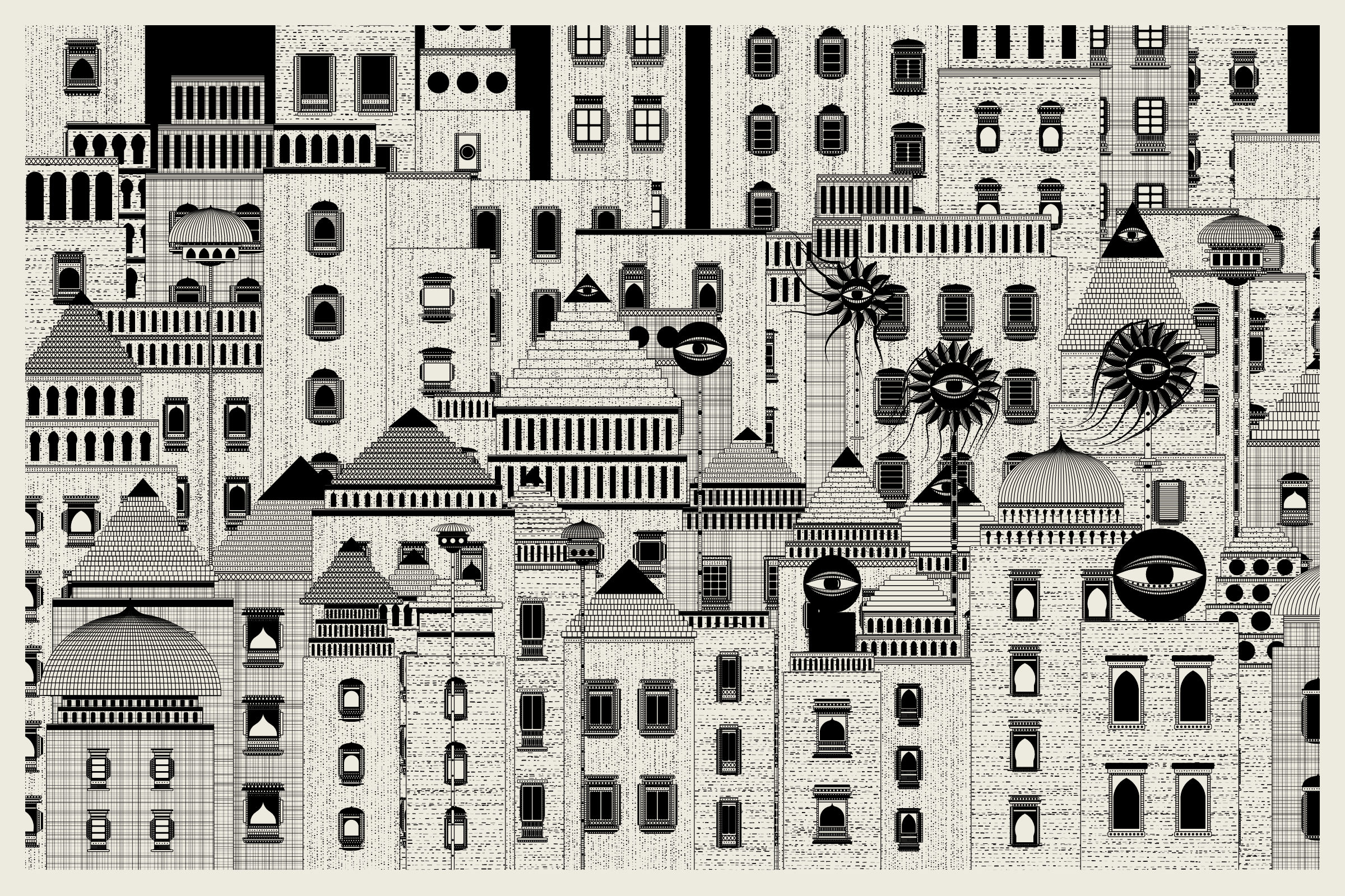 Art Blocks - Art Blocks v2 - Alan Ki Aankhen #216 - NFT # 333000216