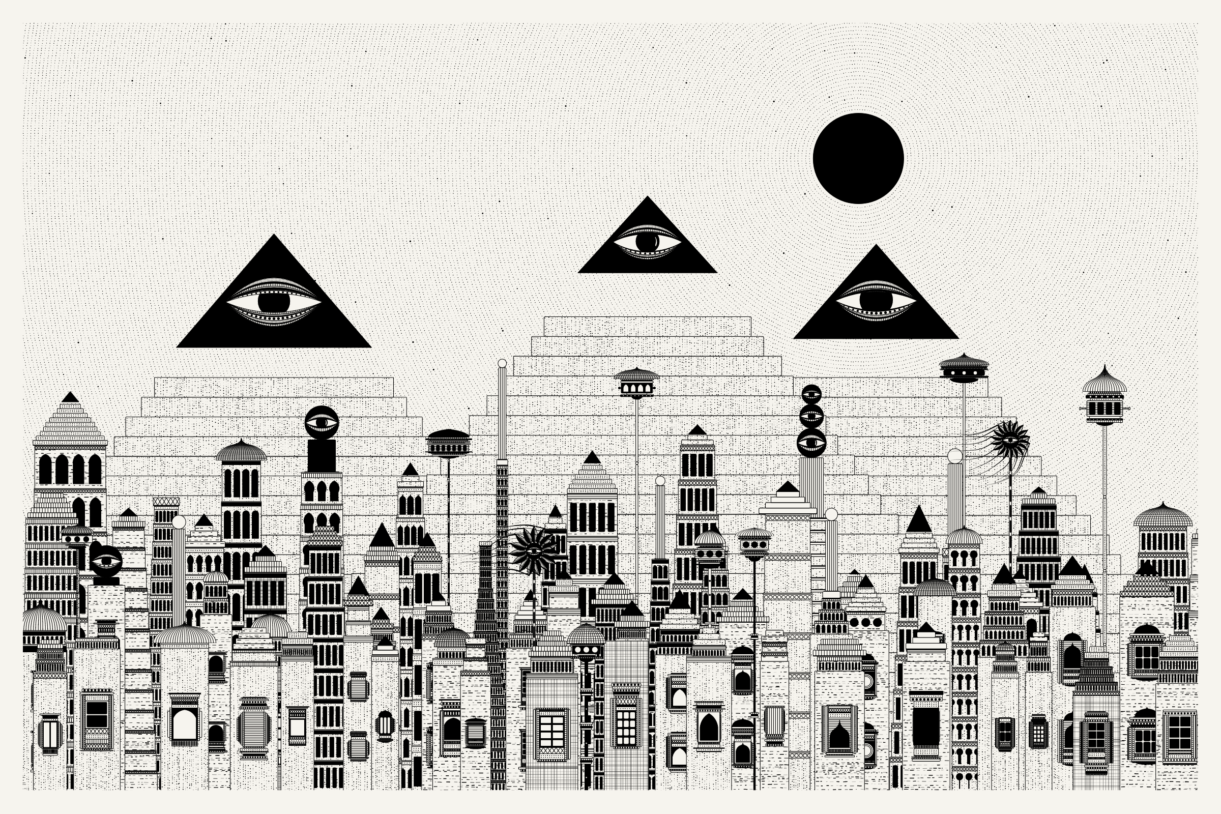 Art Blocks - Art Blocks v2 - Alan Ki Aankhen #219 - NFT # 333000219