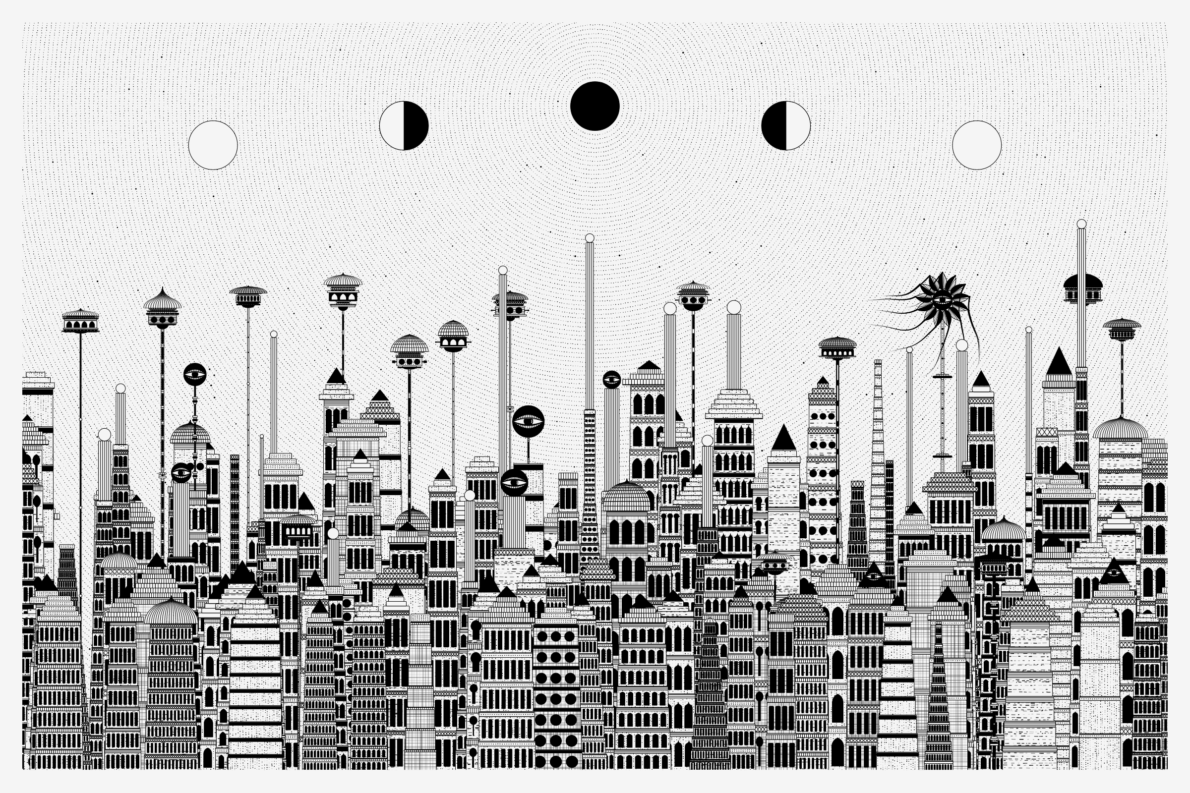 Art Blocks - Art Blocks v2 - Alan Ki Aankhen #223 - NFT # 333000223