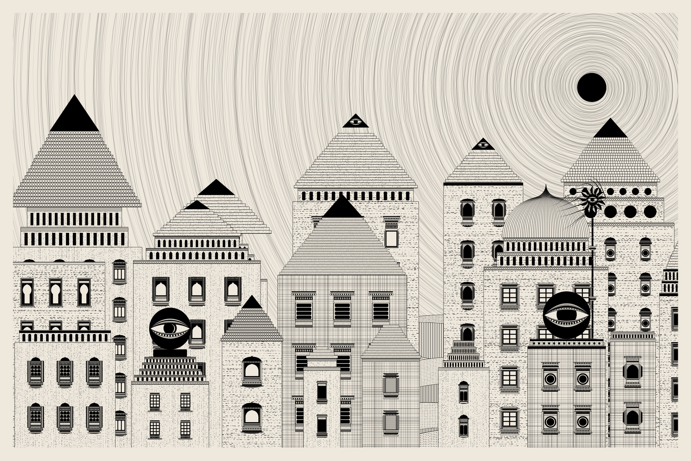 Art Blocks - Art Blocks v2 - Alan Ki Aankhen #233 - NFT # 333000233