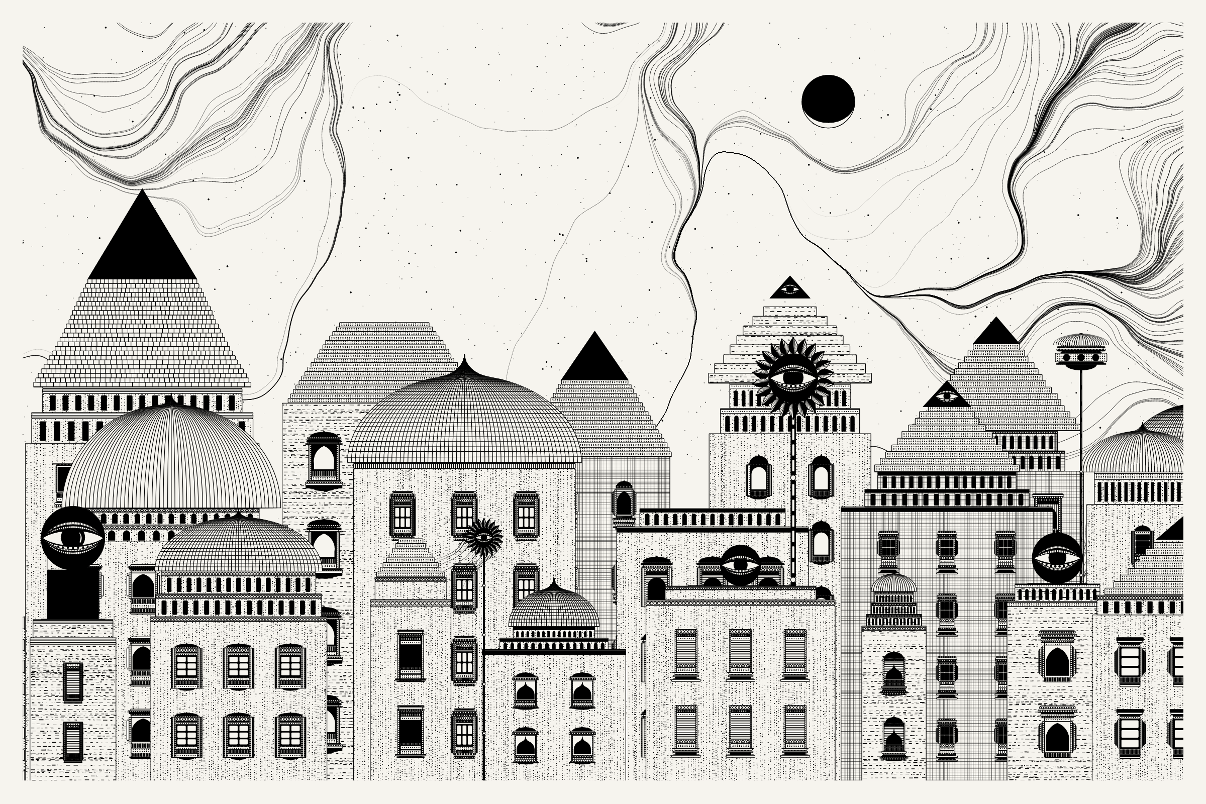 Art Blocks - Art Blocks v2 - Alan Ki Aankhen #241 - NFT # 333000241