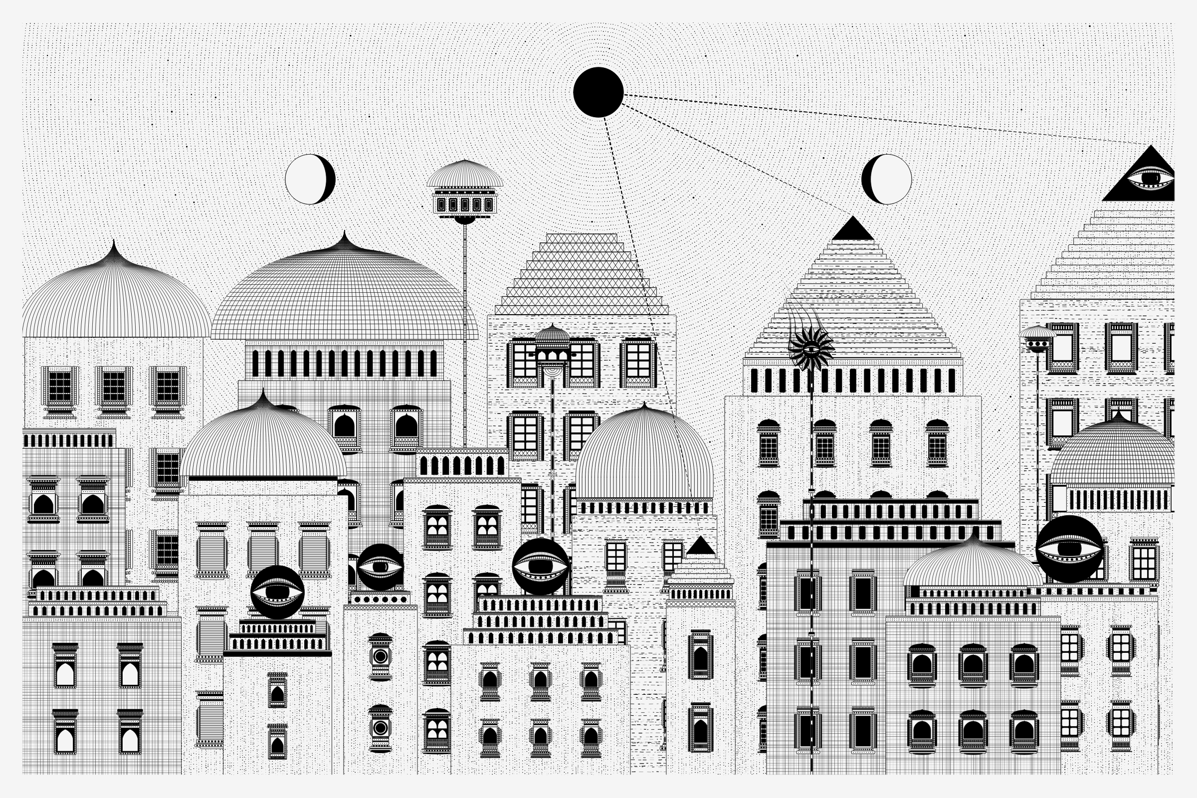 Art Blocks - Art Blocks v2 - Alan Ki Aankhen #243 - NFT # 333000243