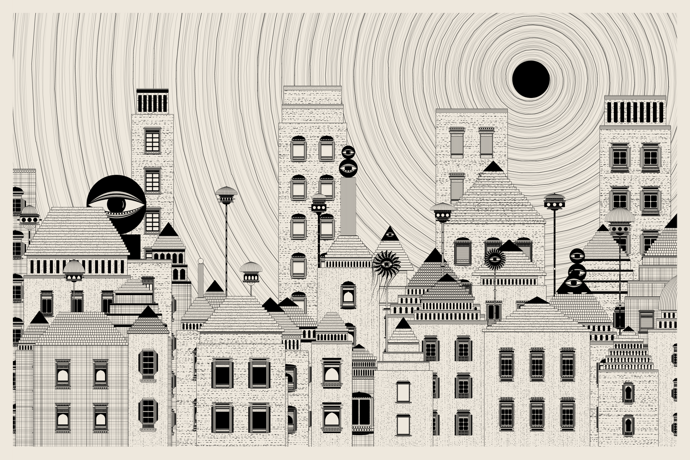 Art Blocks - Art Blocks v2 - Alan Ki Aankhen #244 - NFT # 333000244