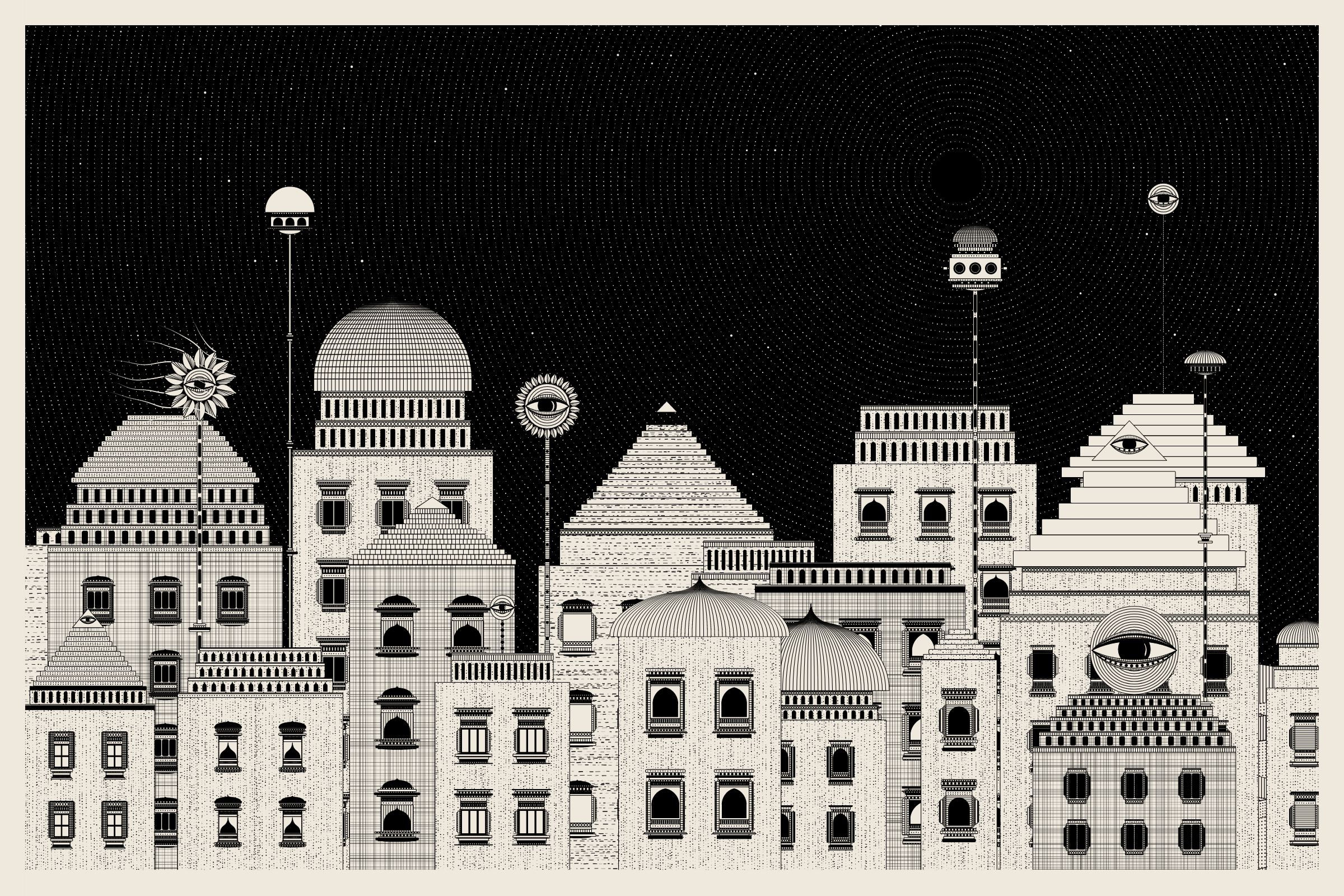 Art Blocks - Art Blocks v2 - Alan Ki Aankhen #245 - NFT # 333000245