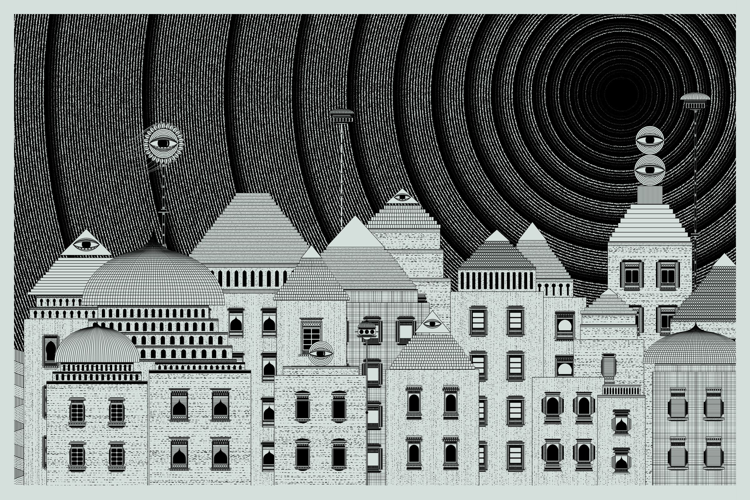 Art Blocks - Art Blocks v2 - Alan Ki Aankhen #255 - NFT # 333000255