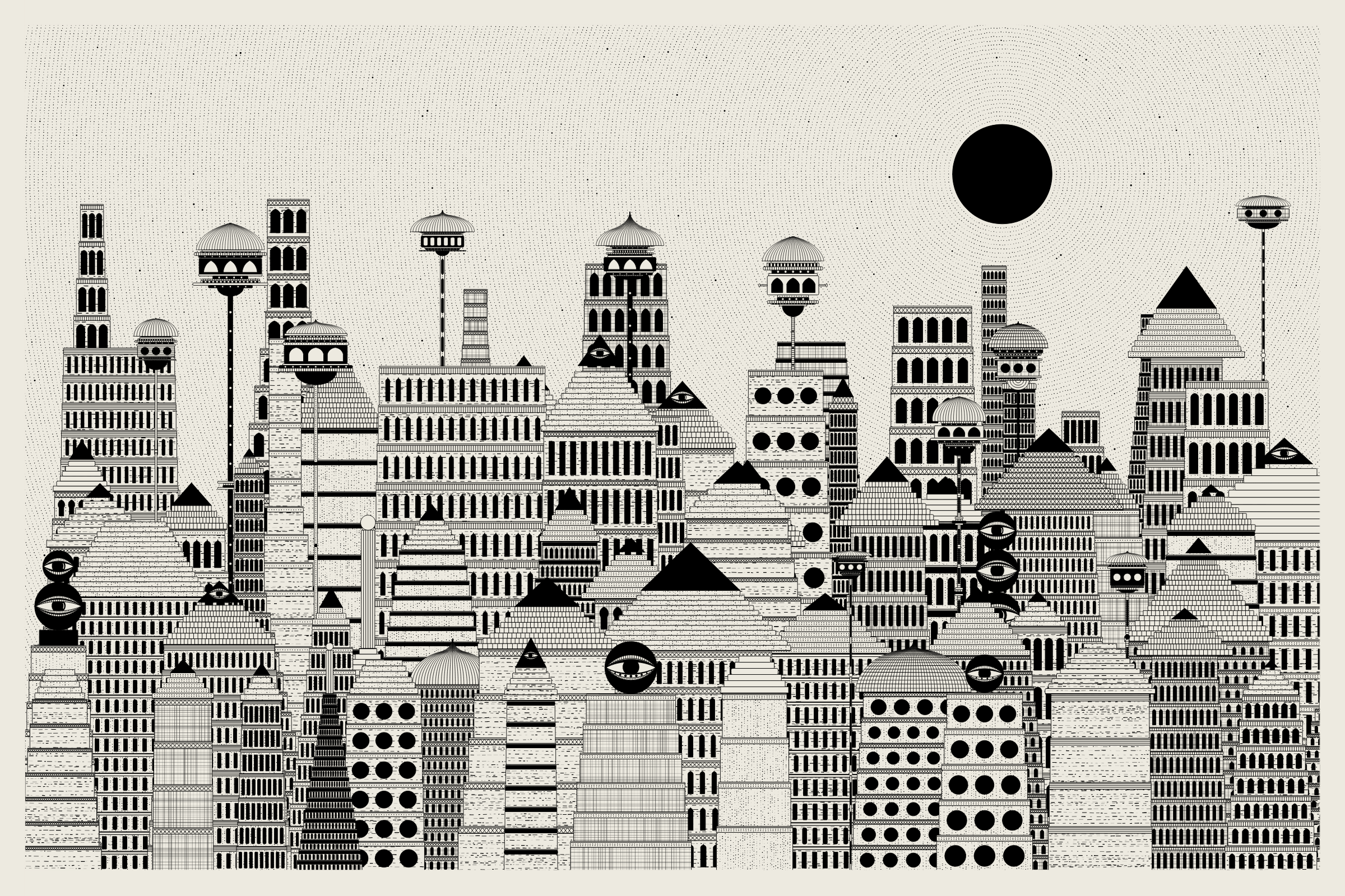 Art Blocks - Art Blocks v2 - Alan Ki Aankhen #256 - NFT # 333000256