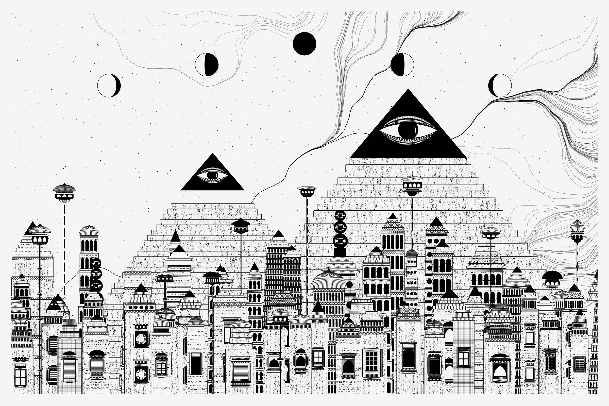 Art Blocks - Art Blocks v2 - Alan Ki Aankhen #257 - NFT # 333000257