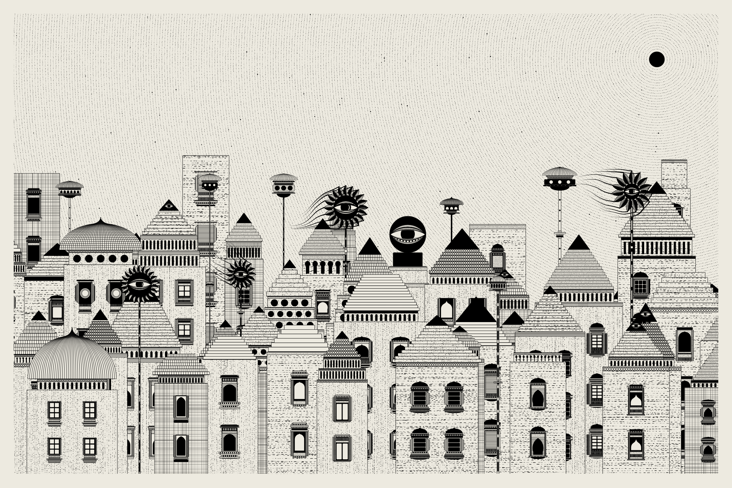 Art Blocks - Art Blocks v2 - Alan Ki Aankhen #285 - NFT # 333000285