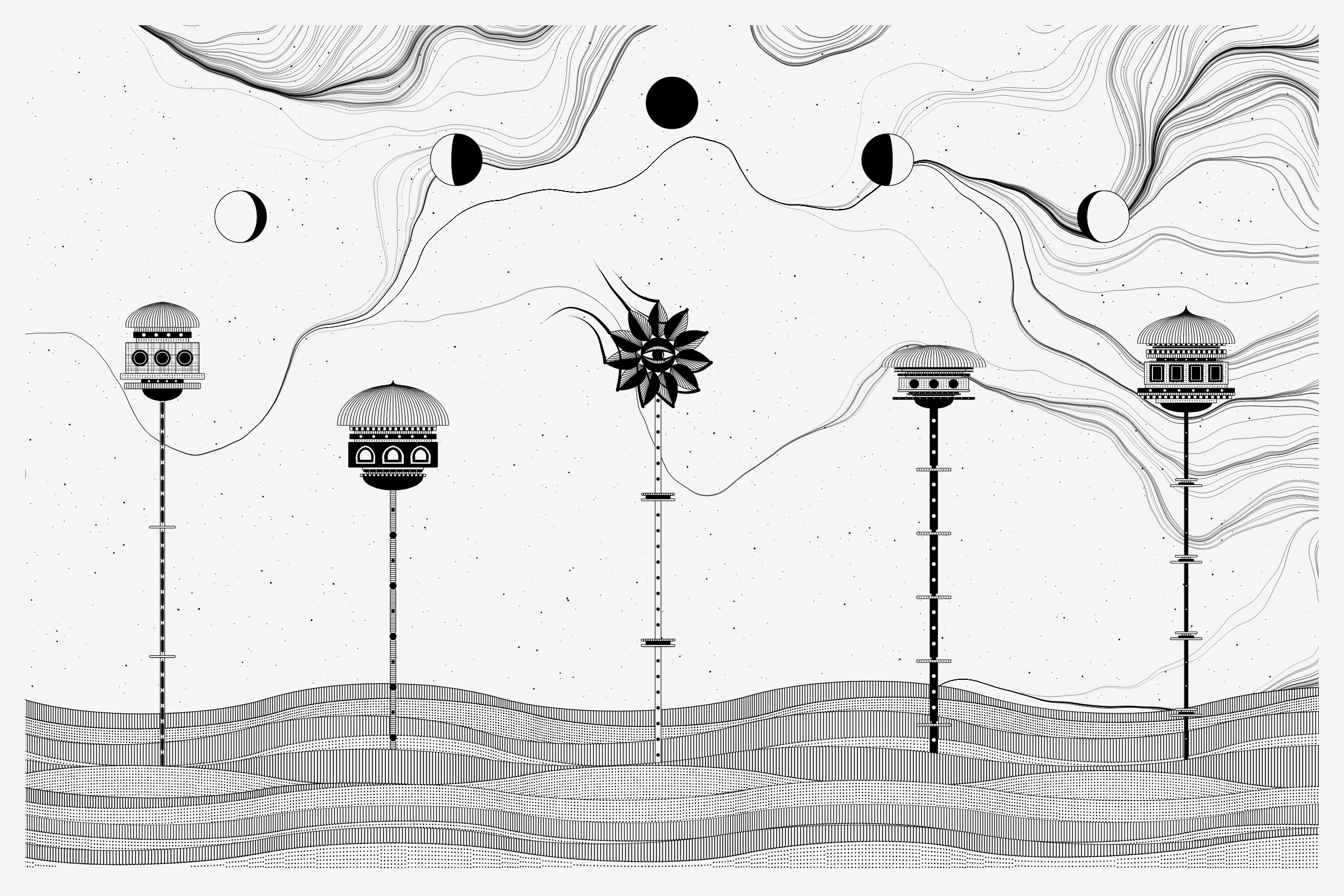 Art Blocks - Art Blocks v2 - Alan Ki Aankhen #286 - NFT # 333000286