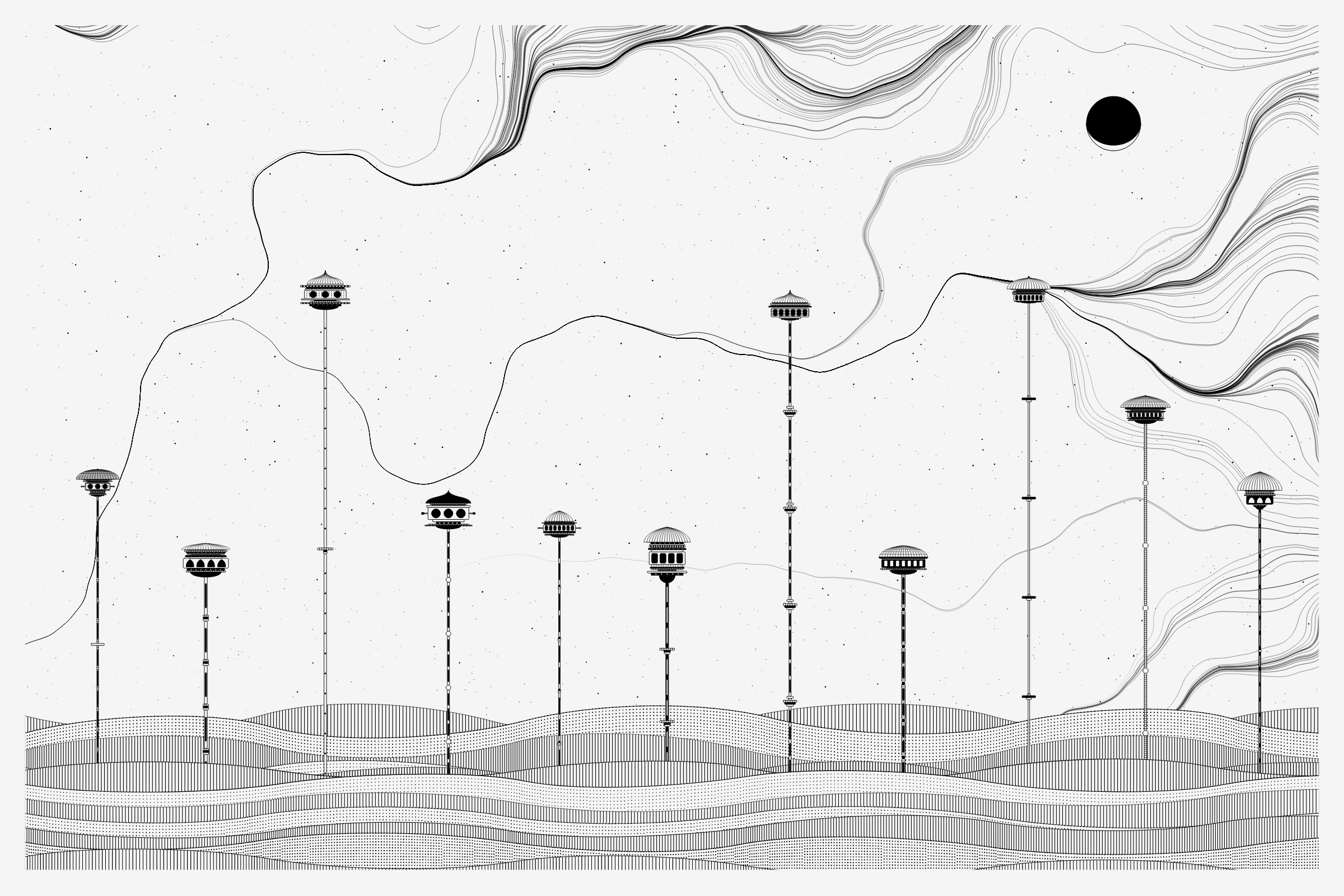 Art Blocks - Art Blocks v2 - Alan Ki Aankhen #297 - NFT # 333000297
