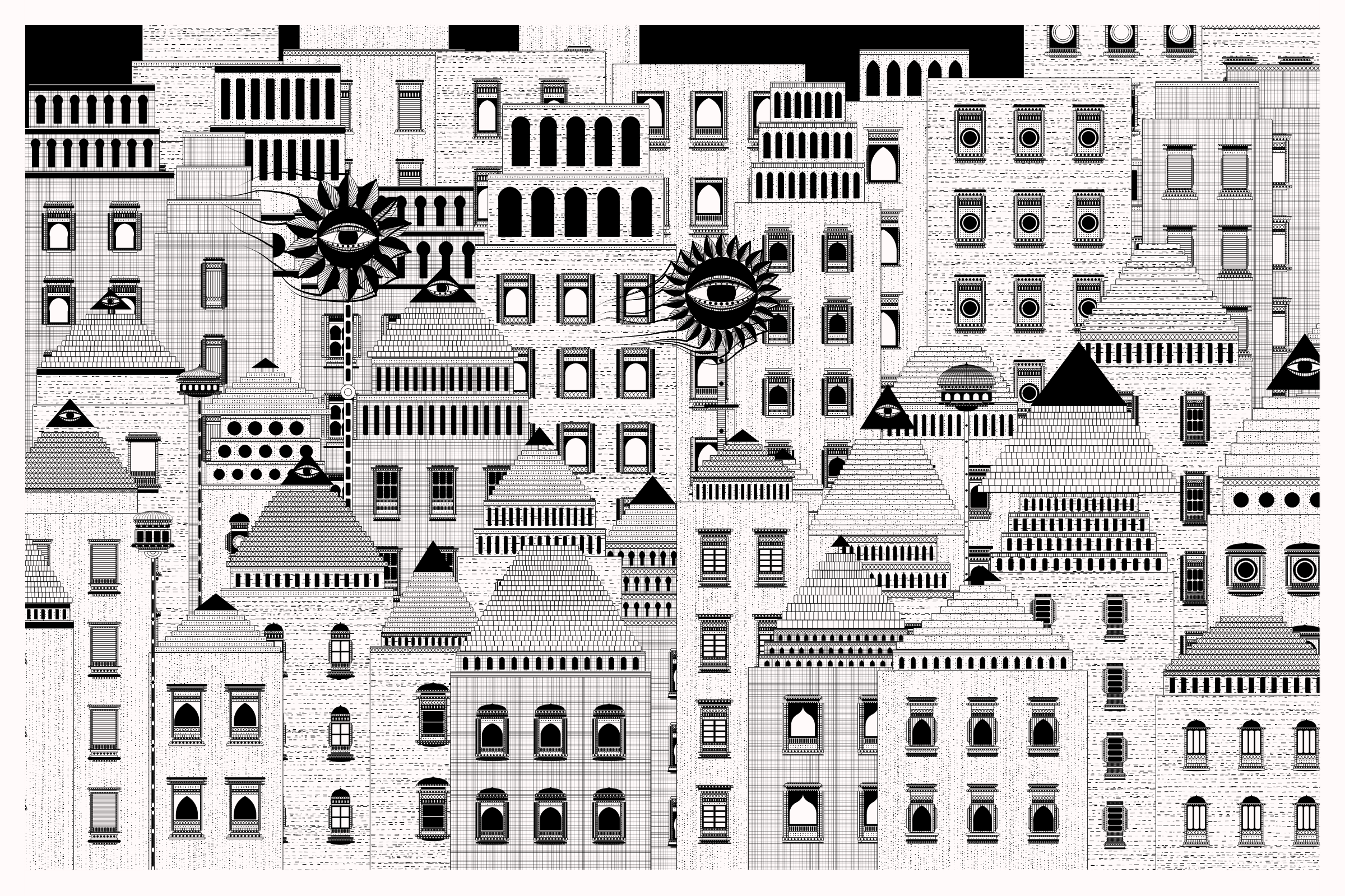 Art Blocks - Art Blocks v2 - Alan Ki Aankhen #301 - NFT # 333000301