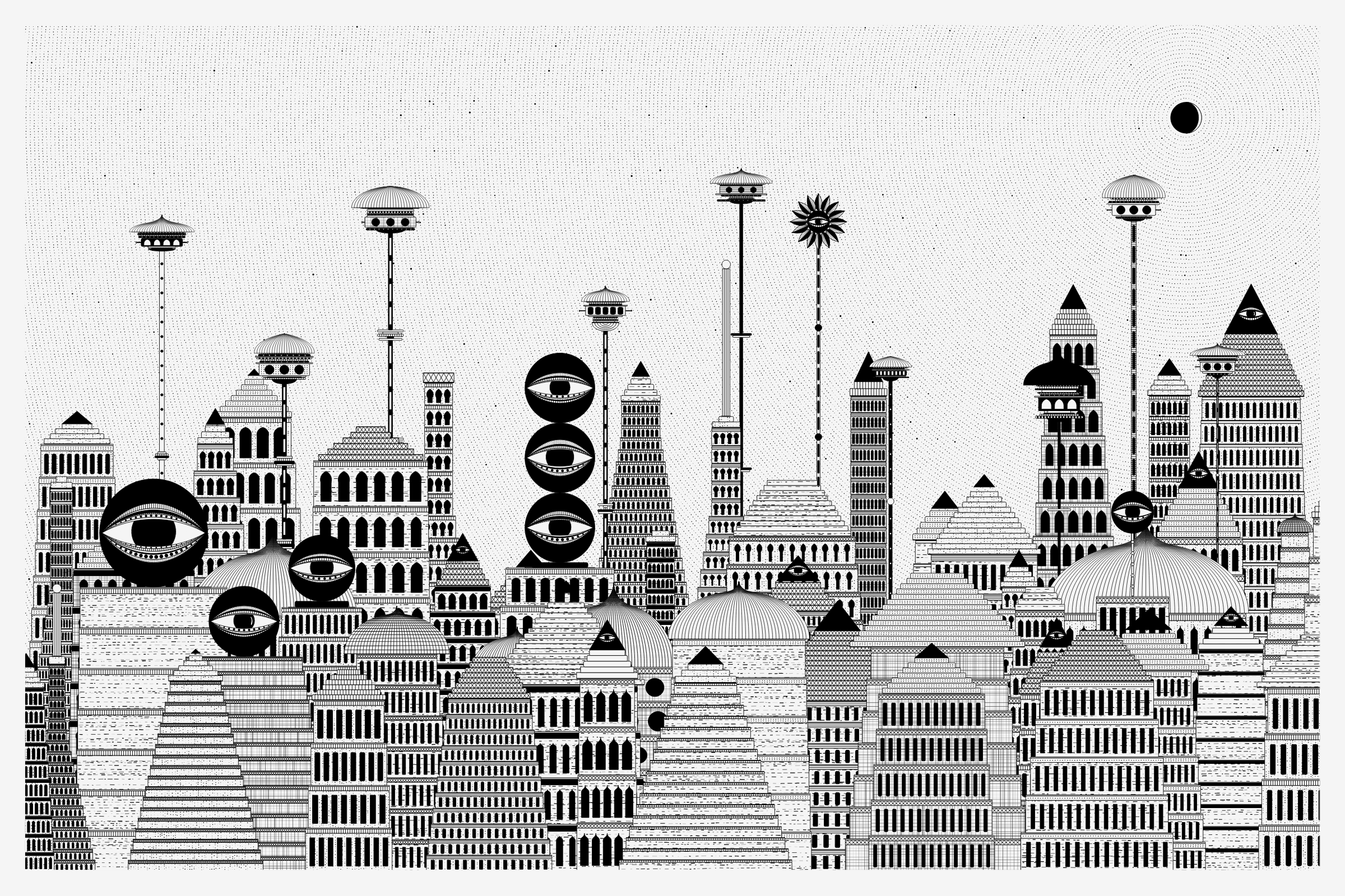 Art Blocks - Art Blocks v2 - Alan Ki Aankhen #303 - NFT # 333000303