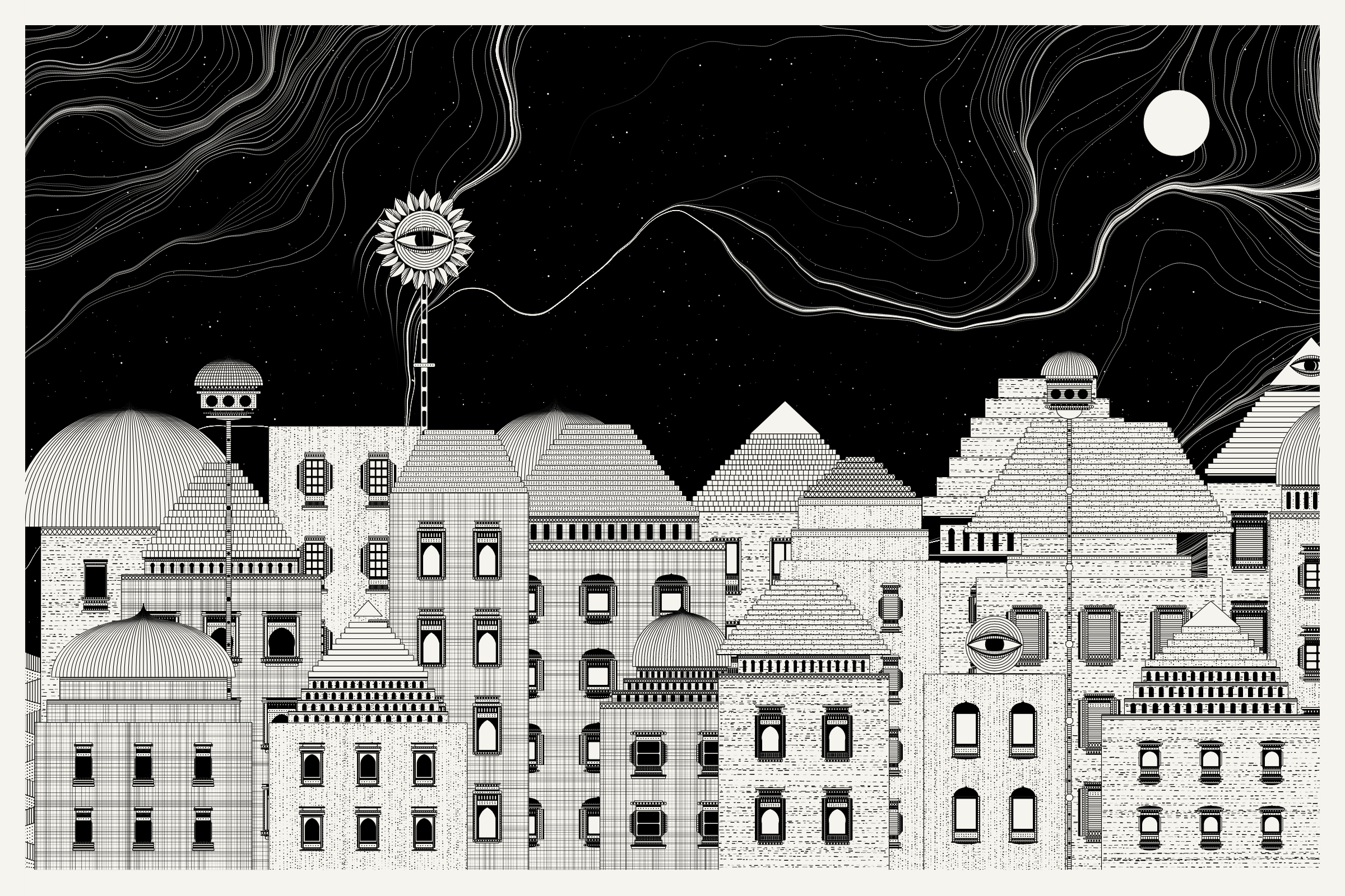 Art Blocks - Art Blocks v2 - Alan Ki Aankhen #304 - NFT # 333000304