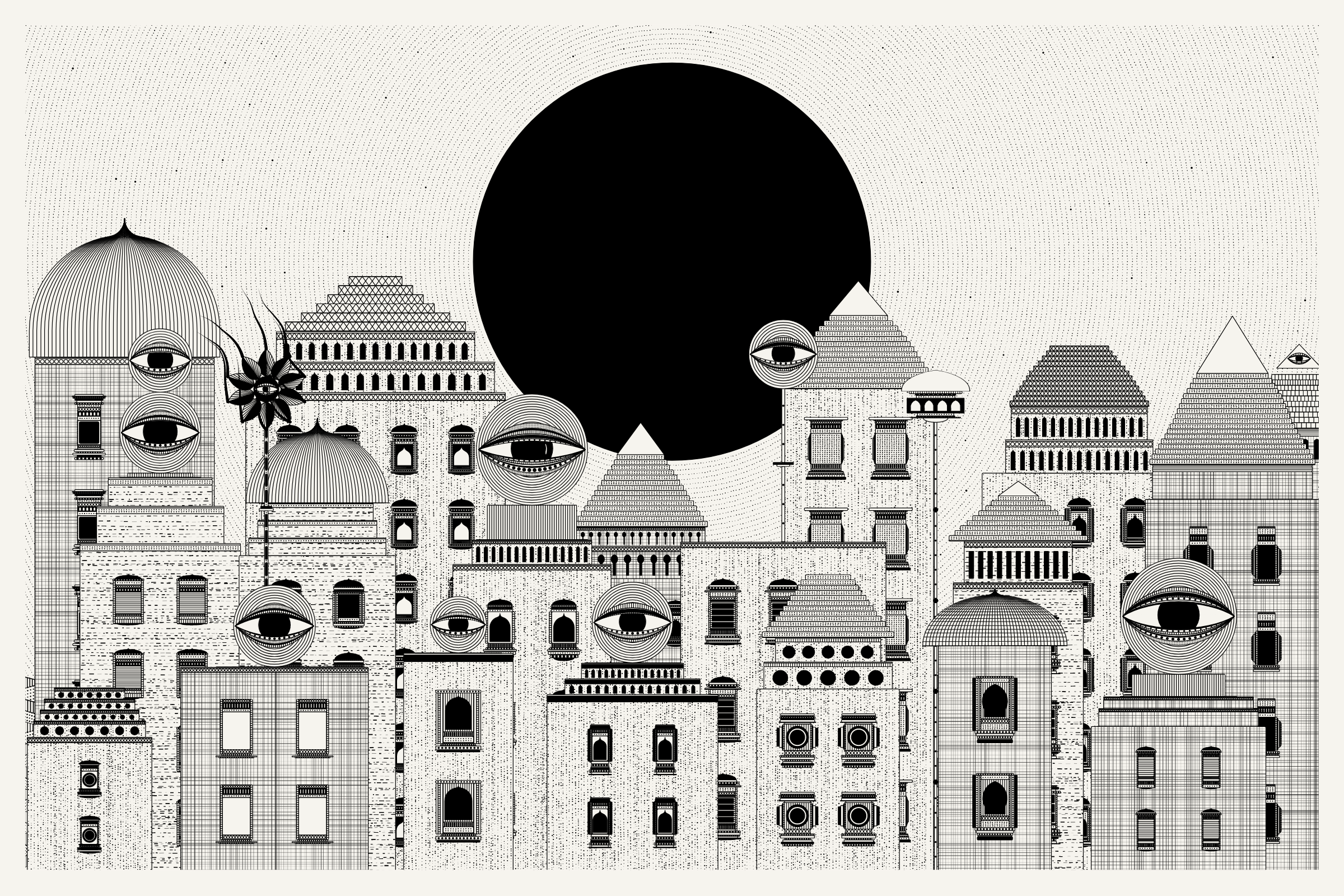 Art Blocks - Art Blocks v2 - Alan Ki Aankhen #306 - NFT # 333000306