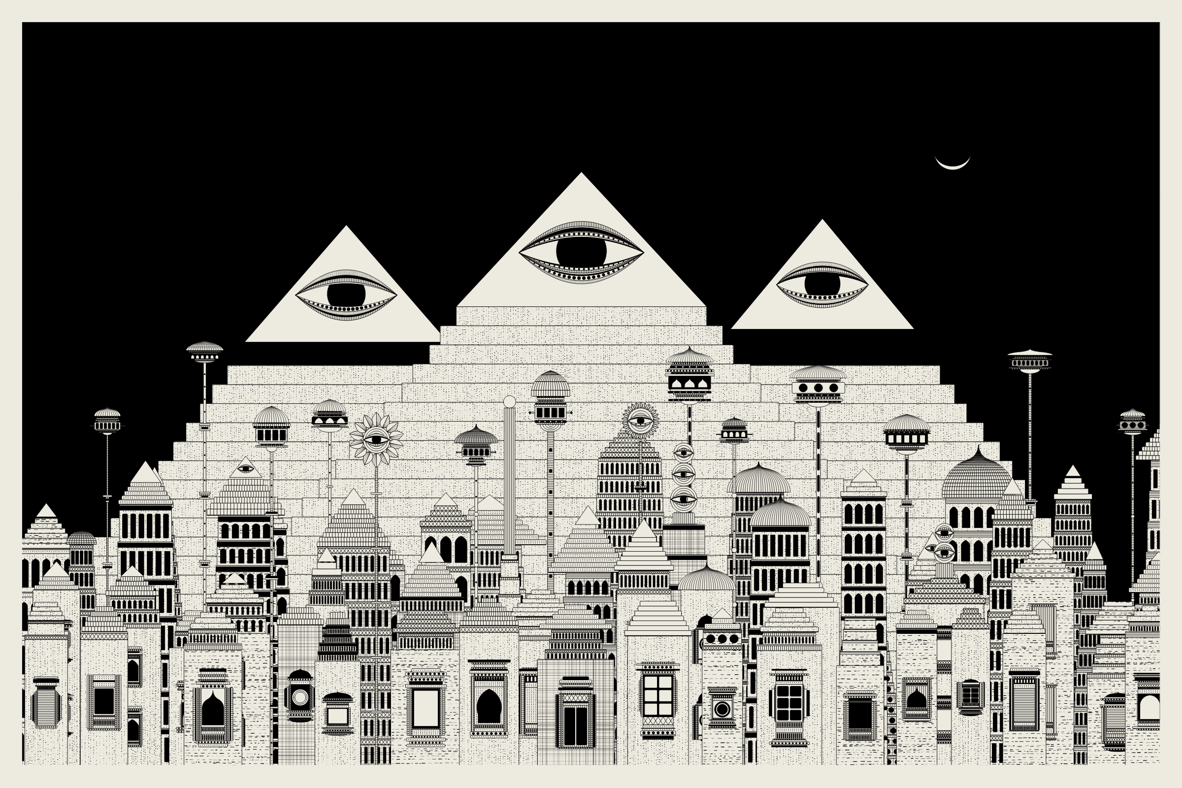 Art Blocks - Art Blocks v2 - Alan Ki Aankhen #307 - NFT # 333000307