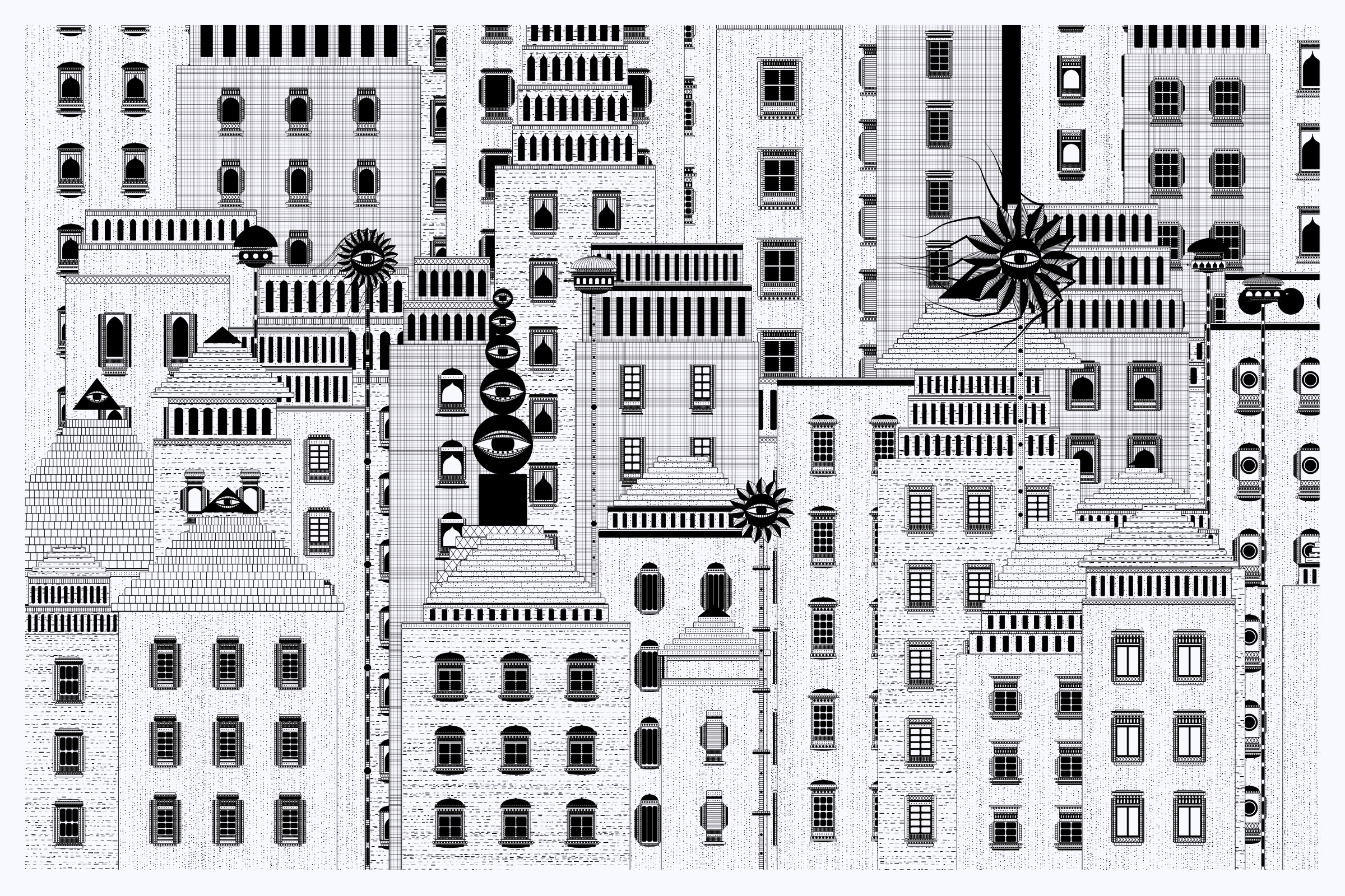 Art Blocks - Art Blocks v2 - Alan Ki Aankhen #308 - NFT # 333000308