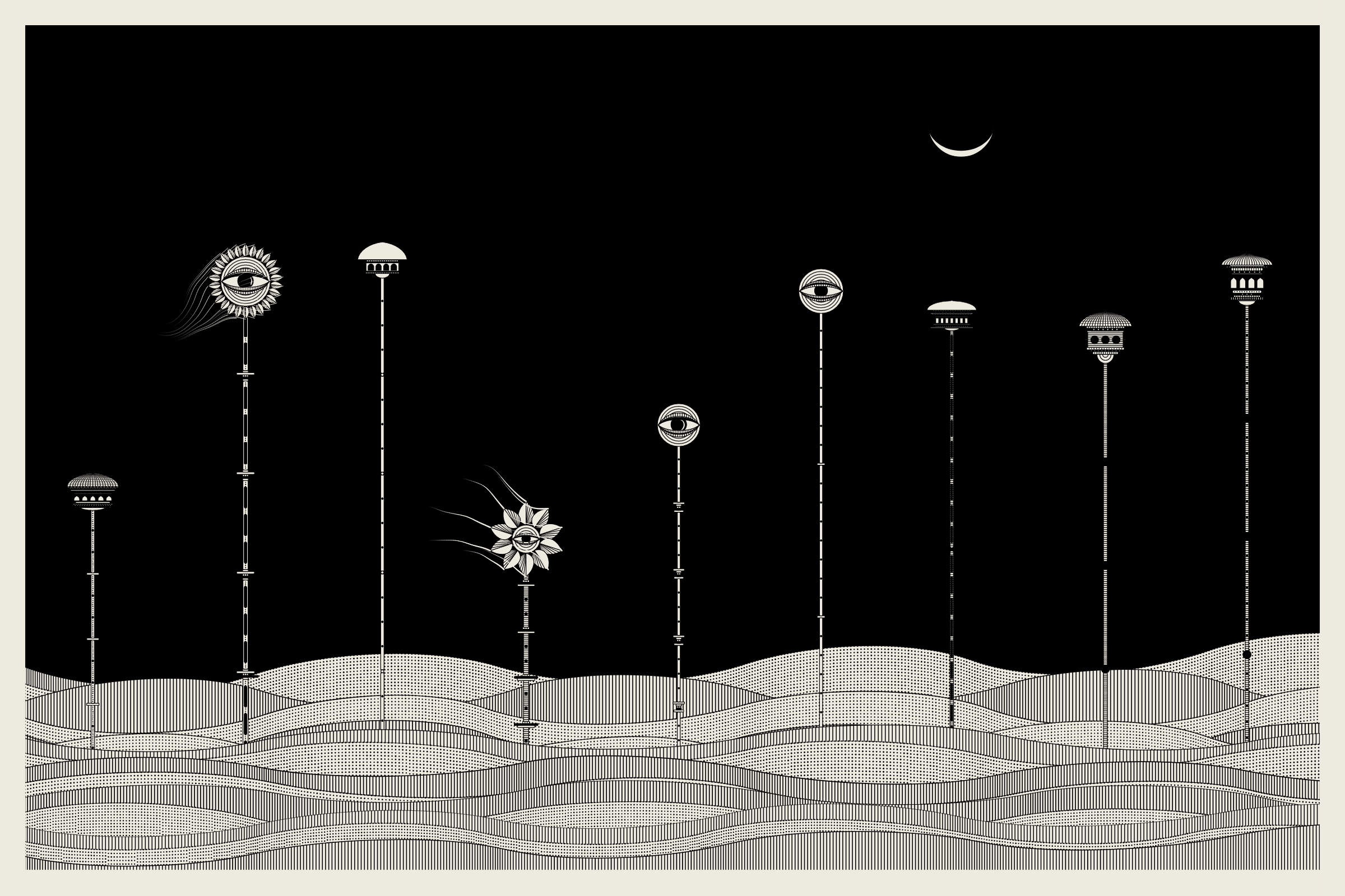 Art Blocks - Art Blocks v2 - Alan Ki Aankhen #318 - NFT # 333000318