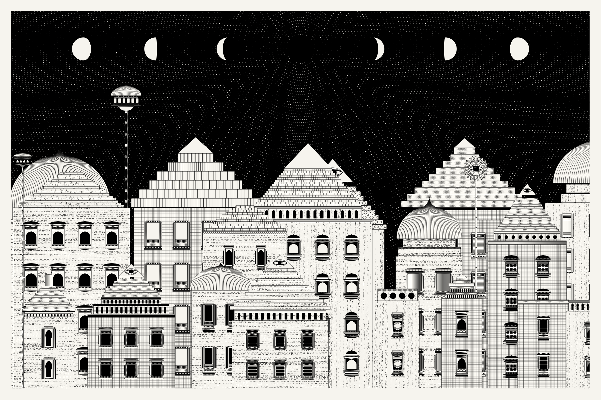 Art Blocks - Art Blocks v2 - Alan Ki Aankhen #323 - NFT # 333000323