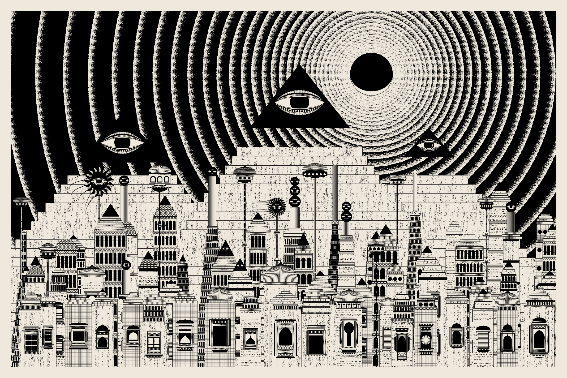 Art Blocks - Art Blocks v2 - Alan Ki Aankhen #324 - NFT # 333000324