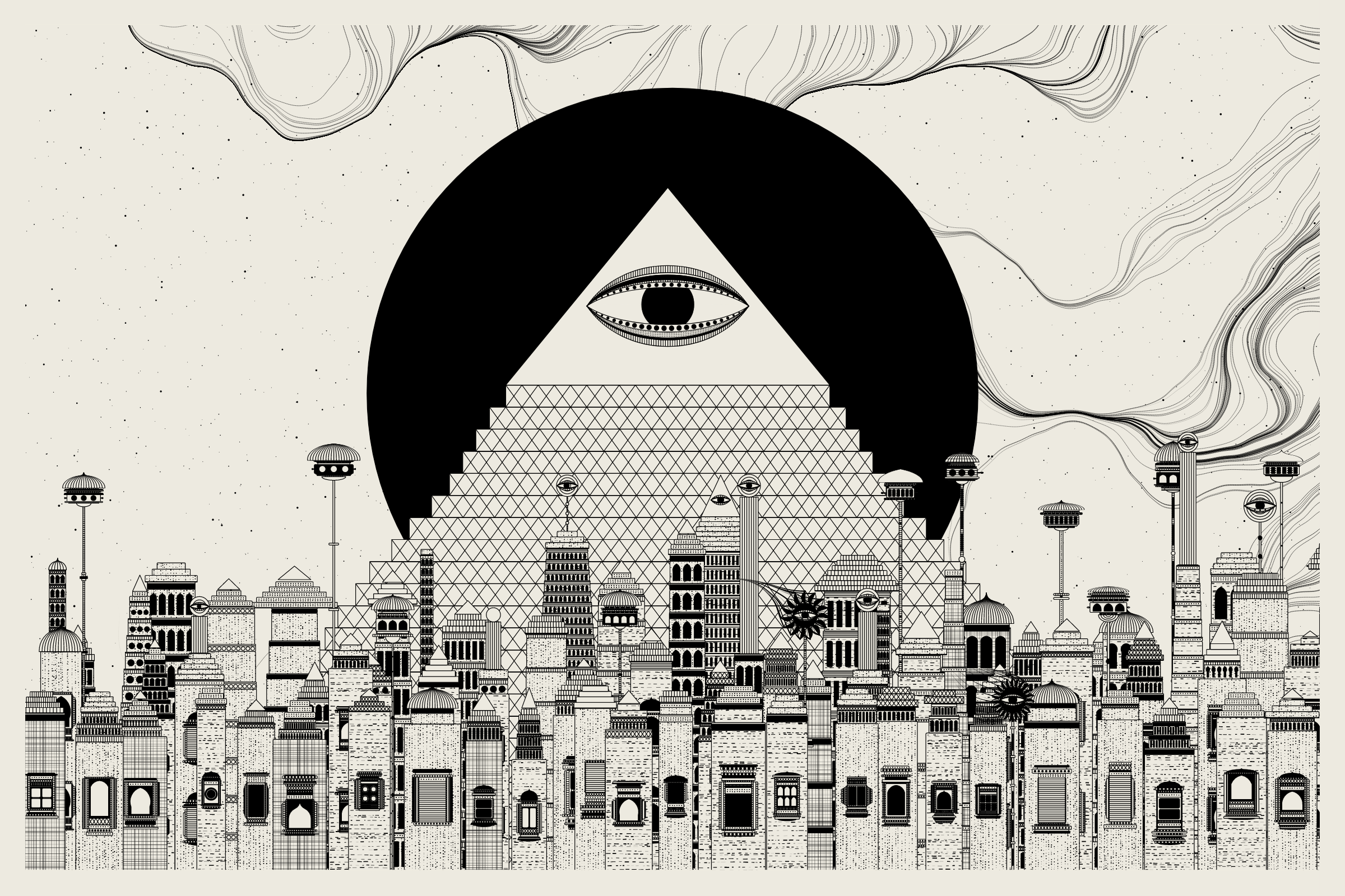 Art Blocks - Art Blocks v2 - Alan Ki Aankhen #331 - NFT # 333000331