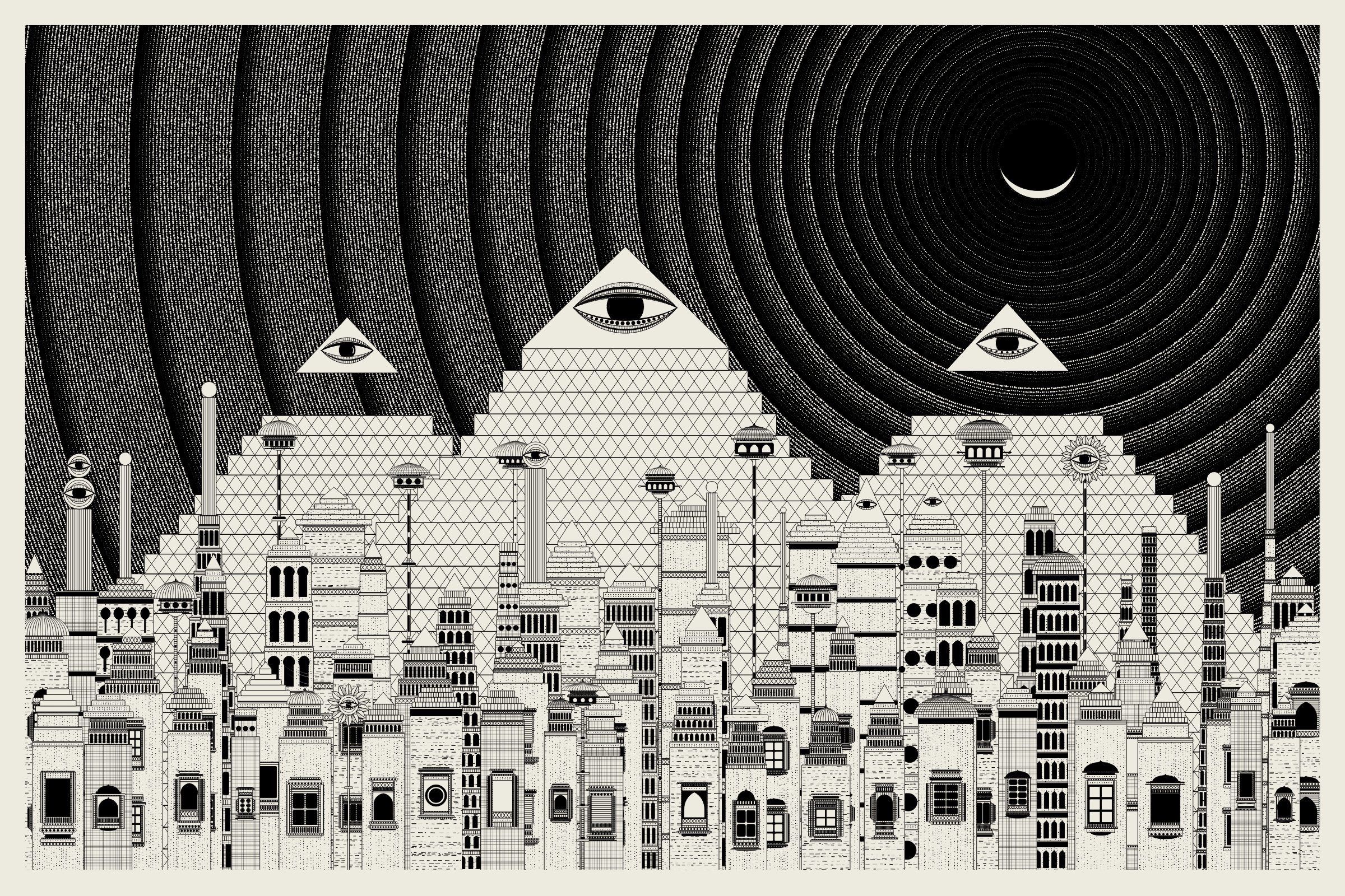 Art Blocks - Art Blocks v2 - Alan Ki Aankhen #332 - NFT # 333000332