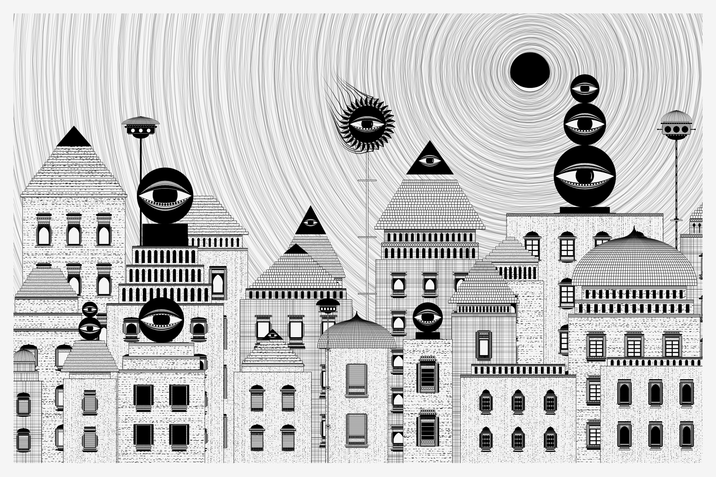 Art Blocks - Art Blocks v2 - Alan Ki Aankhen #334 - NFT # 333000334