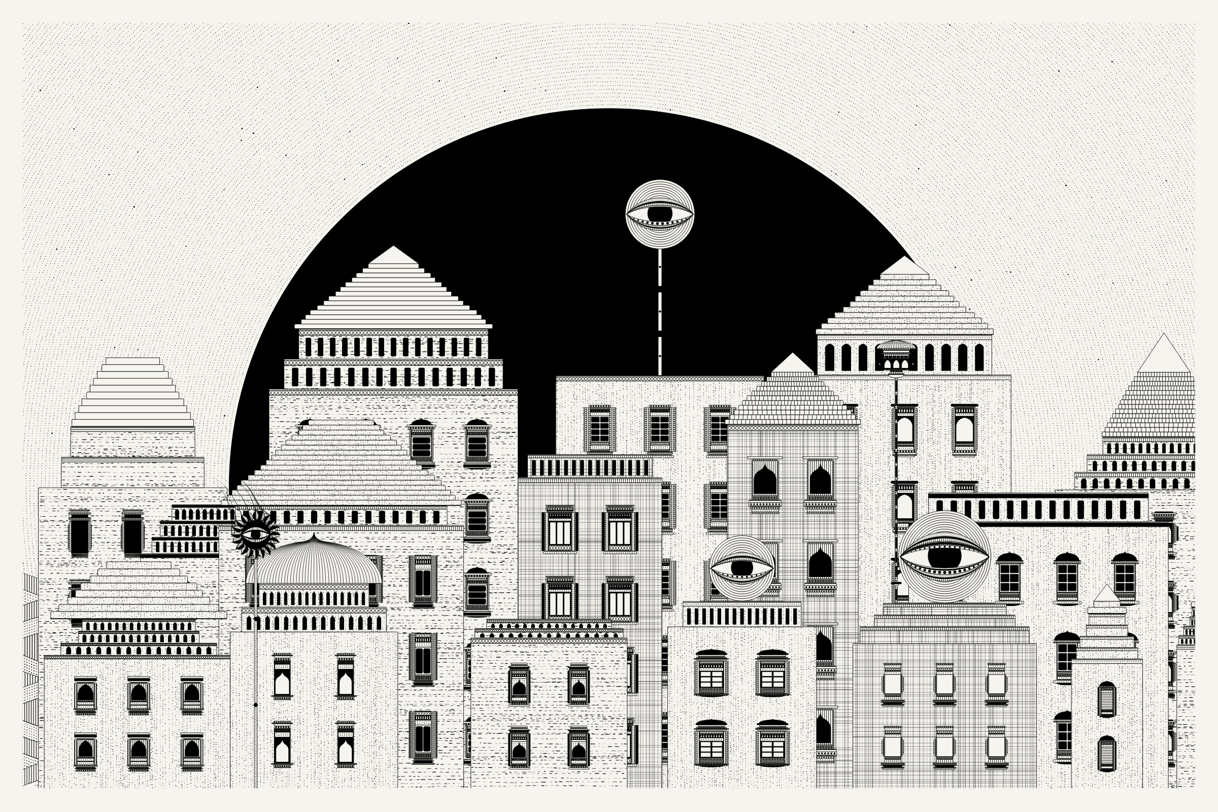 Art Blocks - Art Blocks v2 - Alan Ki Aankhen #343 - NFT # 333000343