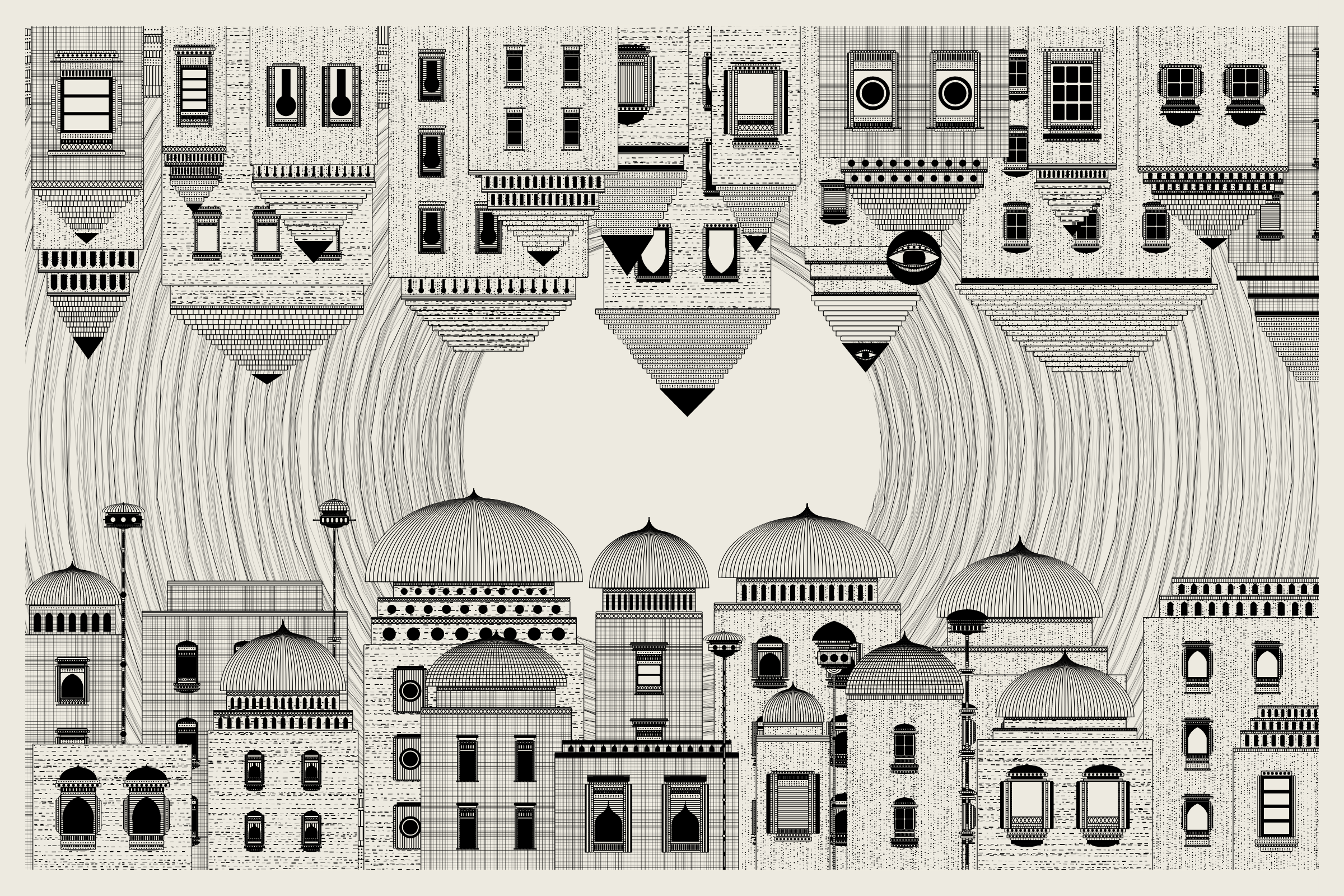 Art Blocks - Art Blocks v2 - Alan Ki Aankhen #345 - NFT # 333000345