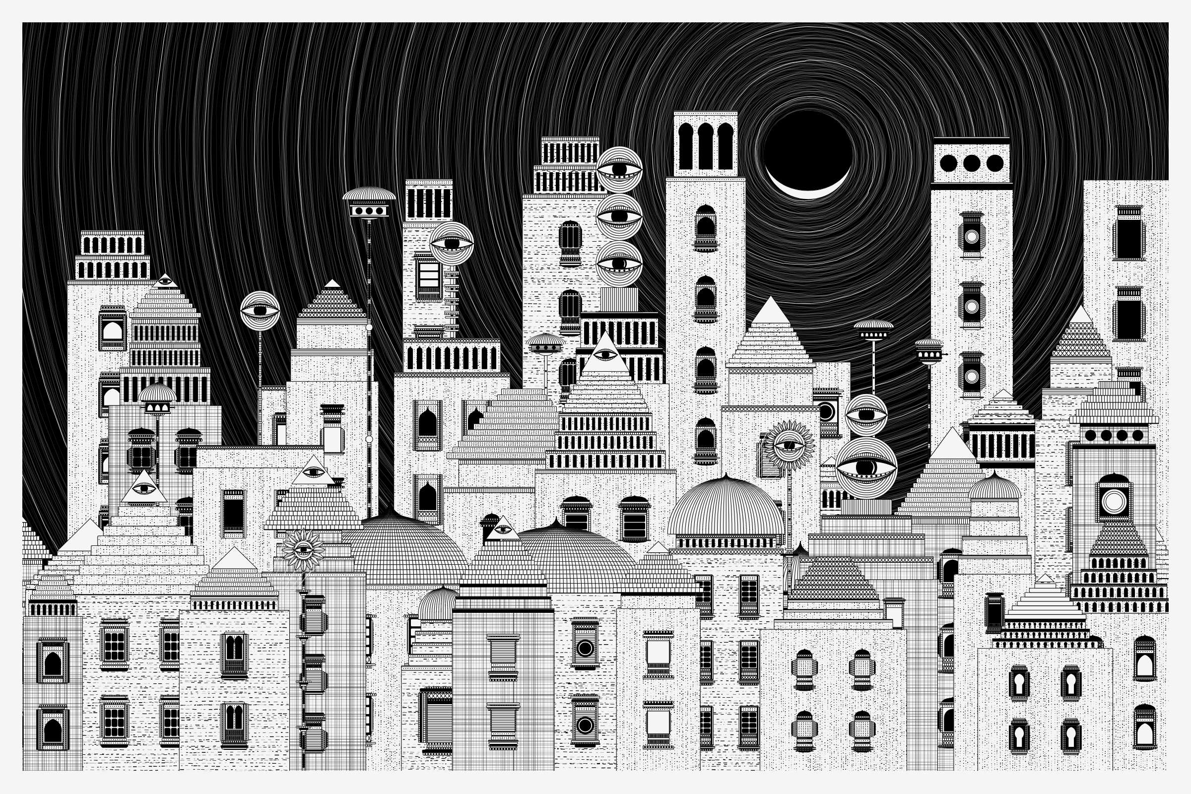 Art Blocks - Art Blocks v2 - Alan Ki Aankhen #352 - NFT # 333000352