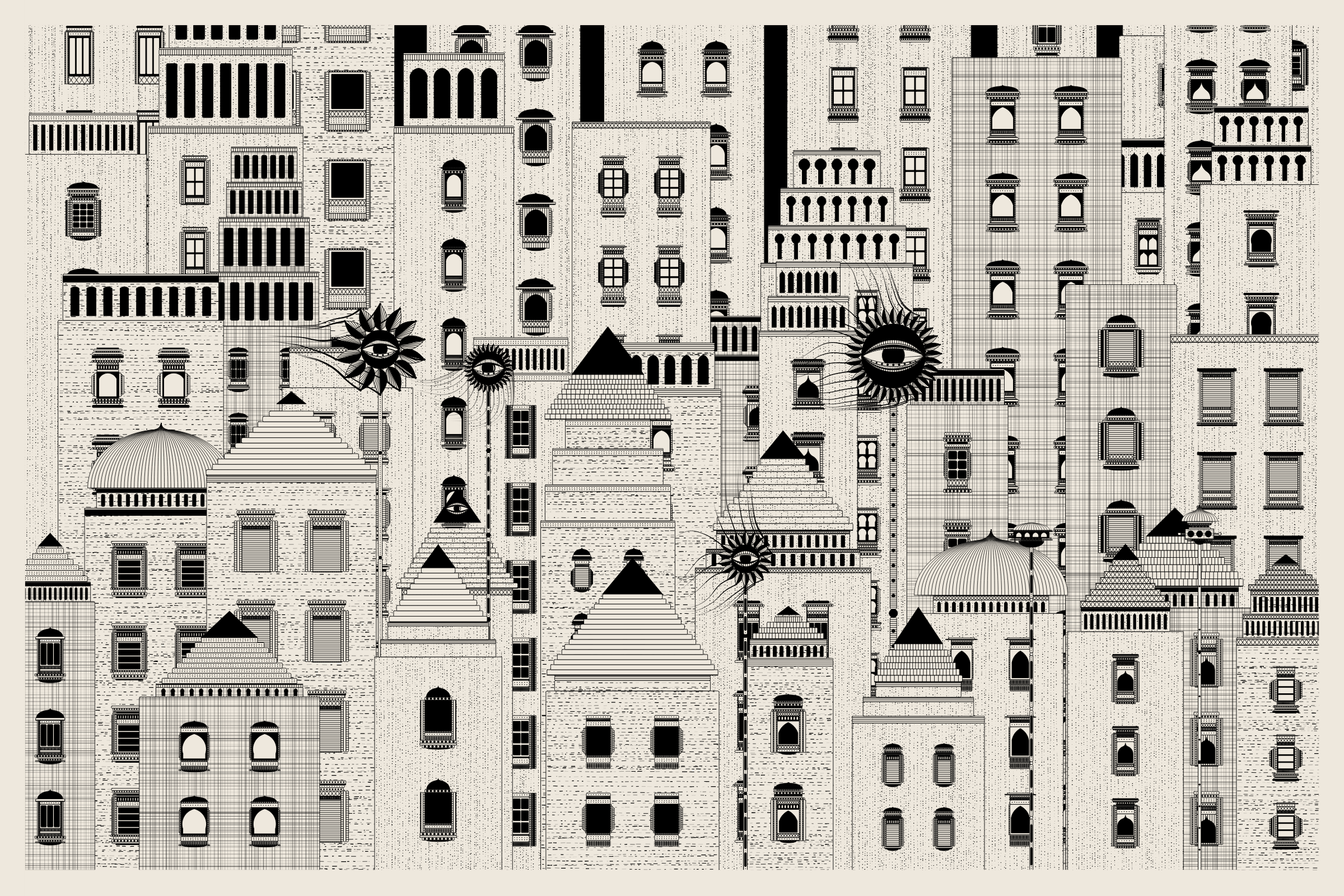 Art Blocks - Art Blocks v2 - Alan Ki Aankhen #355 - NFT # 333000355