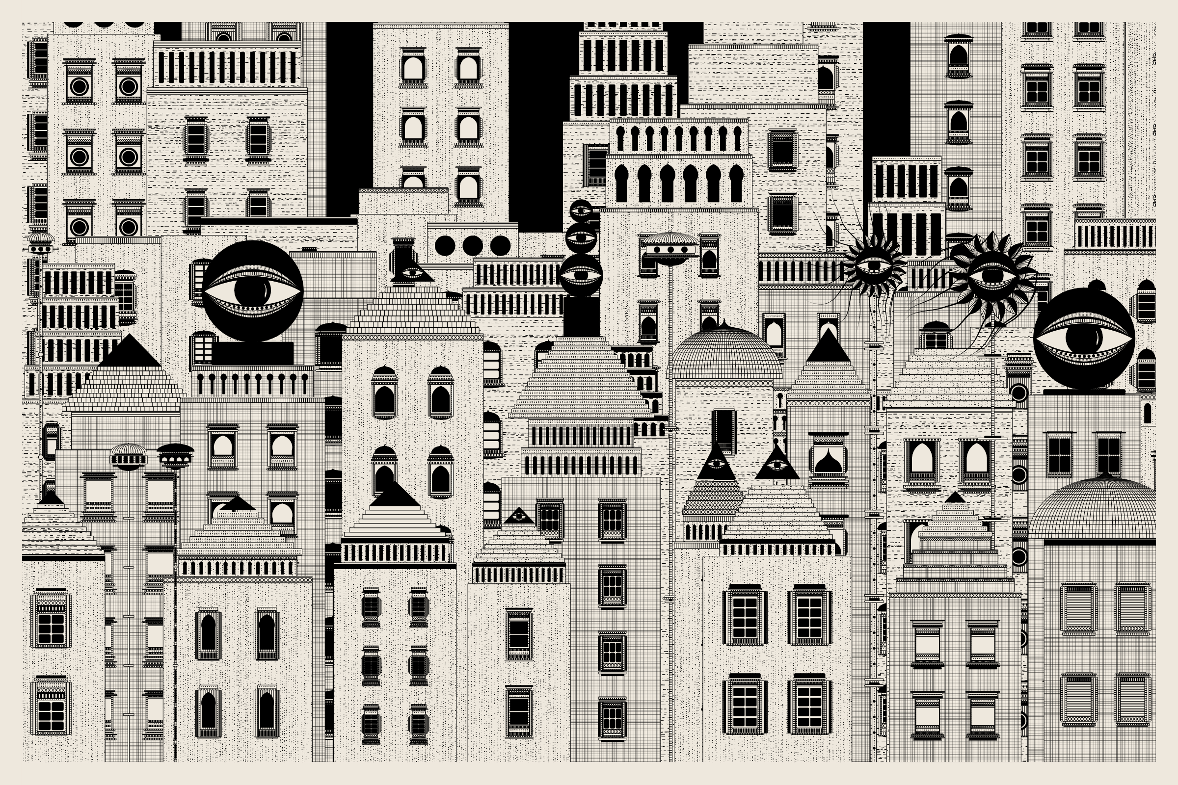 Art Blocks - Art Blocks v2 - Alan Ki Aankhen #370 - NFT # 333000370