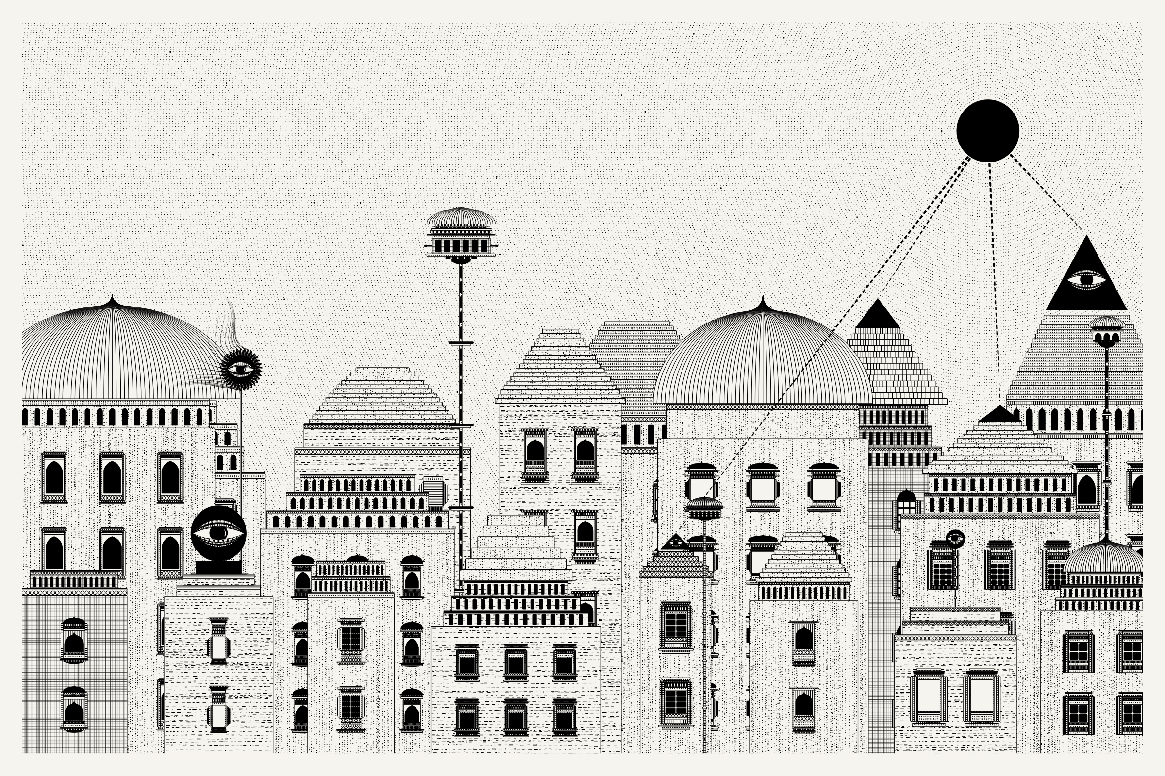 Art Blocks - Art Blocks v2 - Alan Ki Aankhen #381 - NFT # 333000381