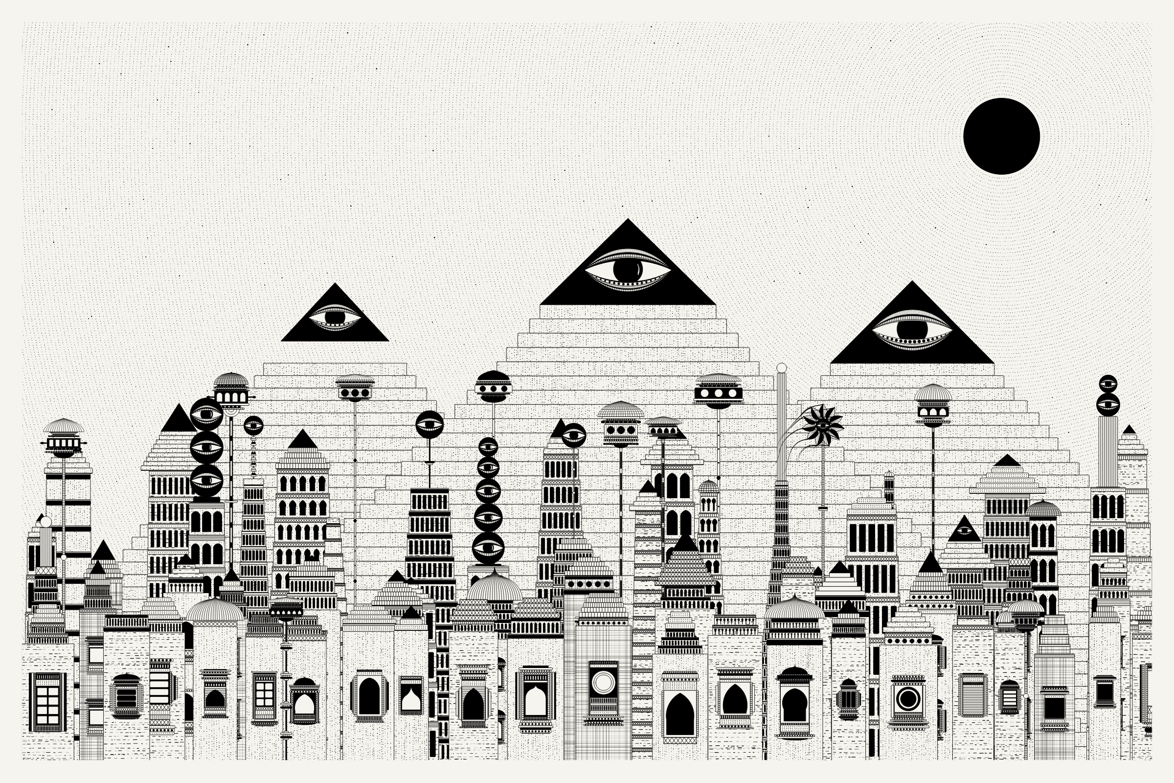 Art Blocks - Art Blocks v2 - Alan Ki Aankhen #382 - NFT # 333000382